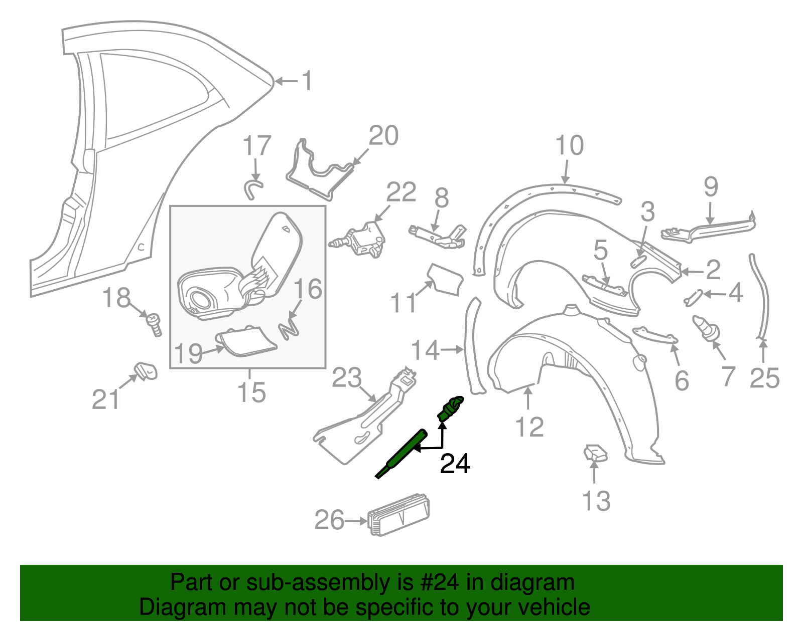 Actuator Connector - Volkswagen (1C0-810-899-H)