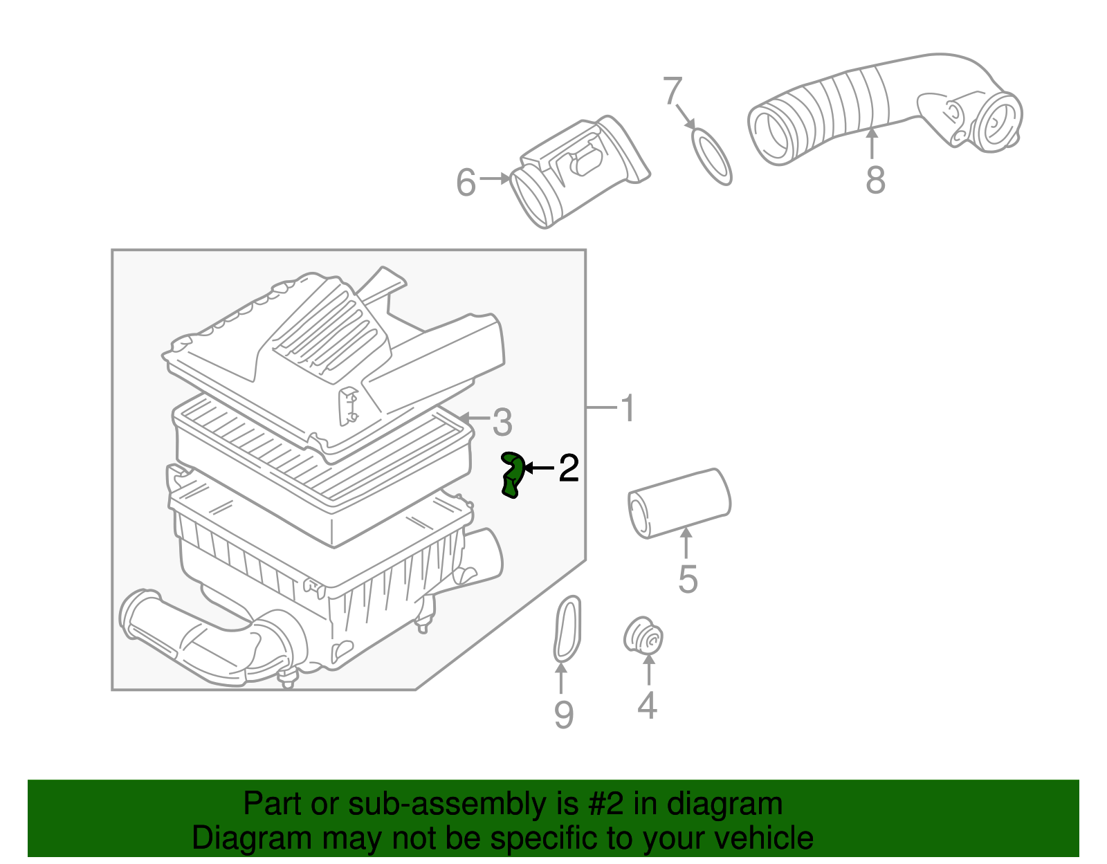 Air Cleaner Assembly Clip - Volkswagen (191-129-797-A)
