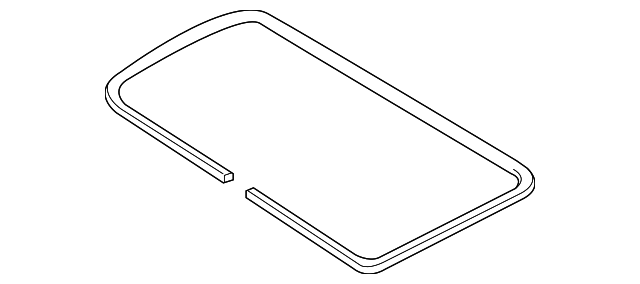 Sunroof Glass Gasket - Volkswagen (8D0-877-297)