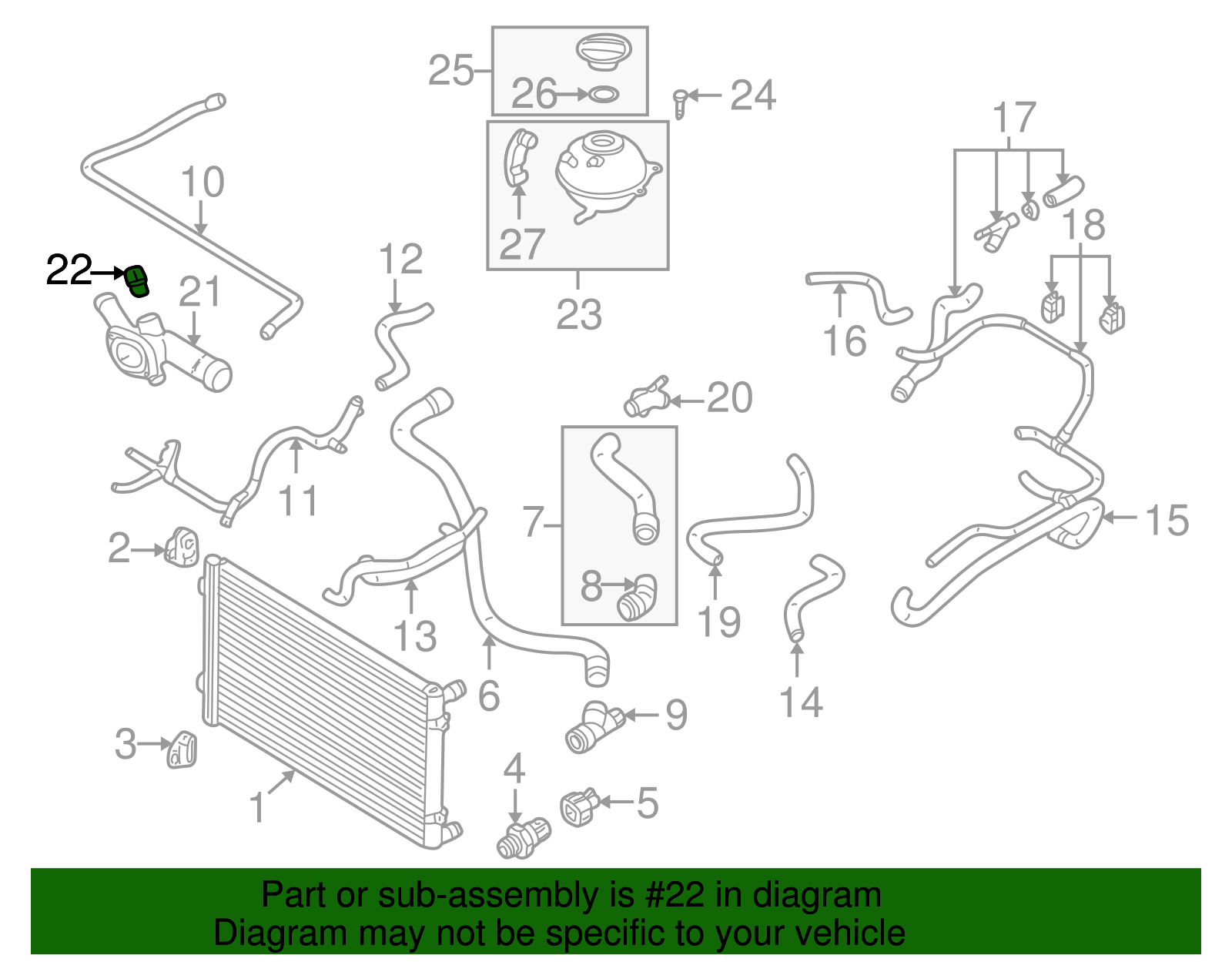 Coolant Temp Sensor - Volkswagen (059-919-501-A)
