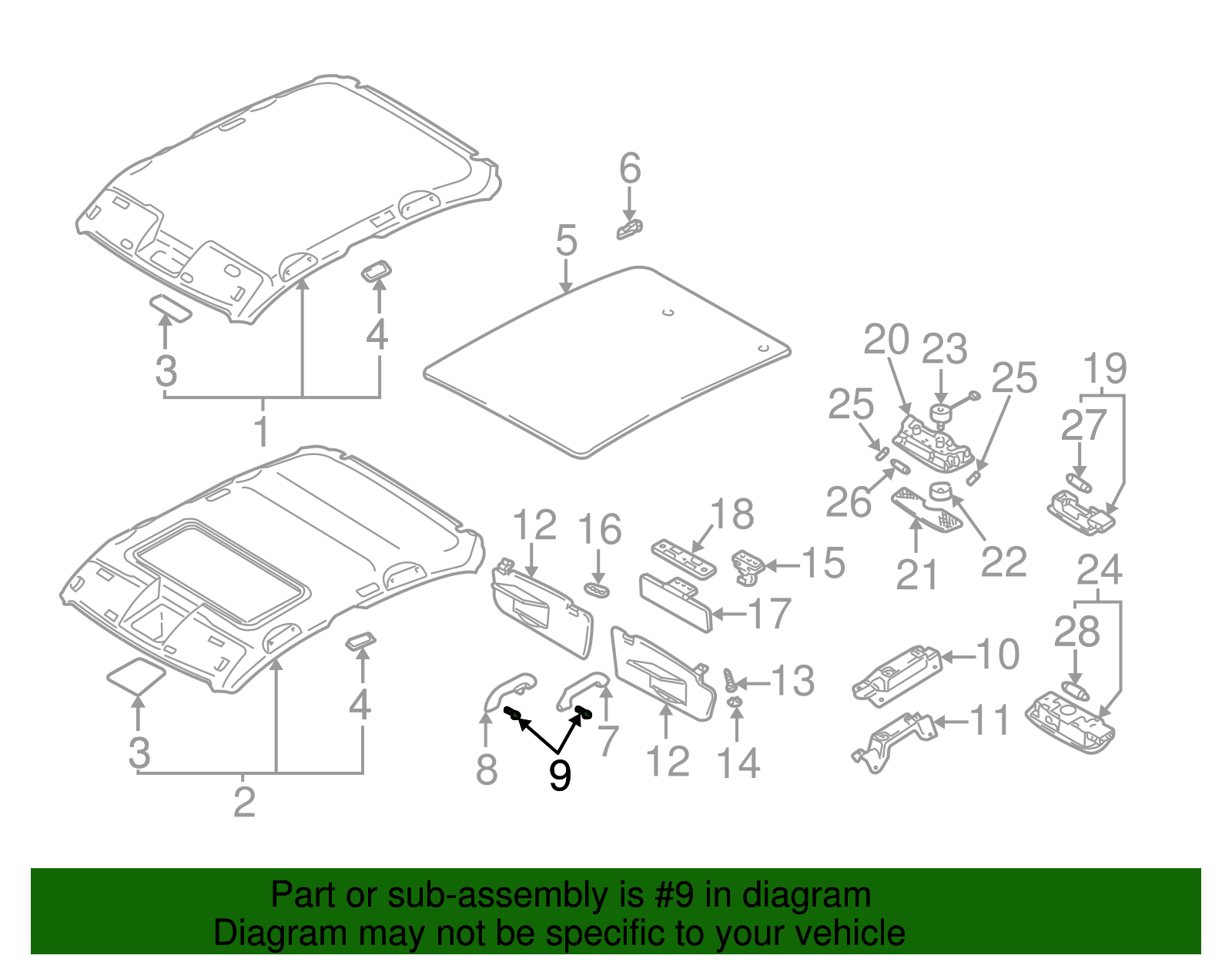 Grip Handle Screw - Volkswagen (N-013-972-9)
