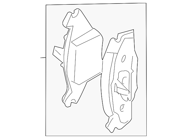 Disc Brake Pad Set - Volkswagen (1S0-698-151-D)