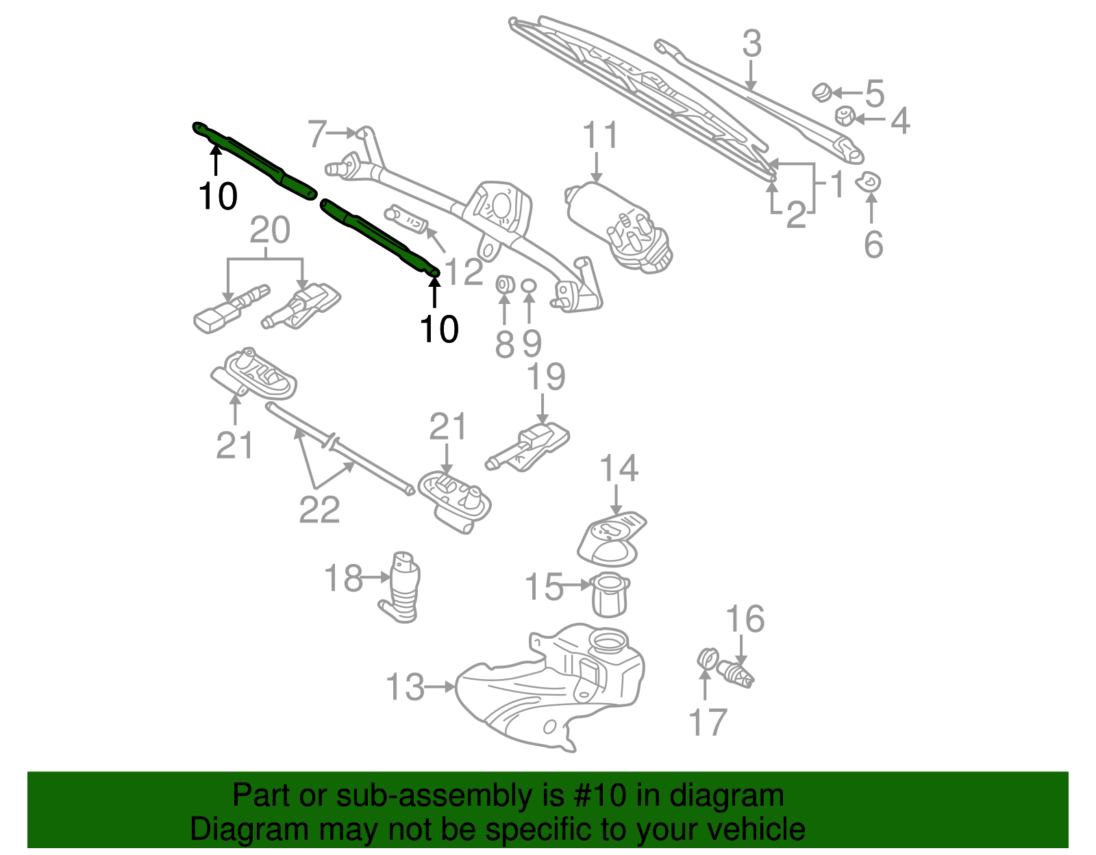 Wiper Transmission - Volkswagen (8D1-955-325)