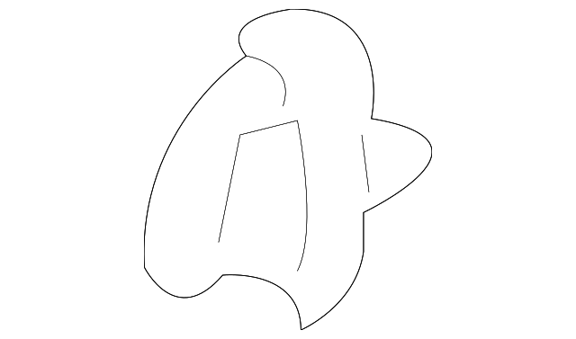Body C-Pillar Trim Panel Clip - Volkswagen (6N0-867-276)