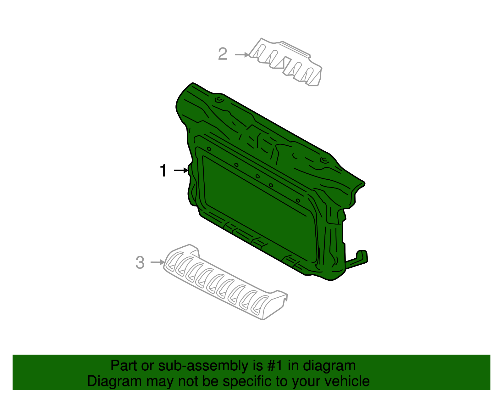 Radiator Support - Volkswagen (1C0-805-594-S)