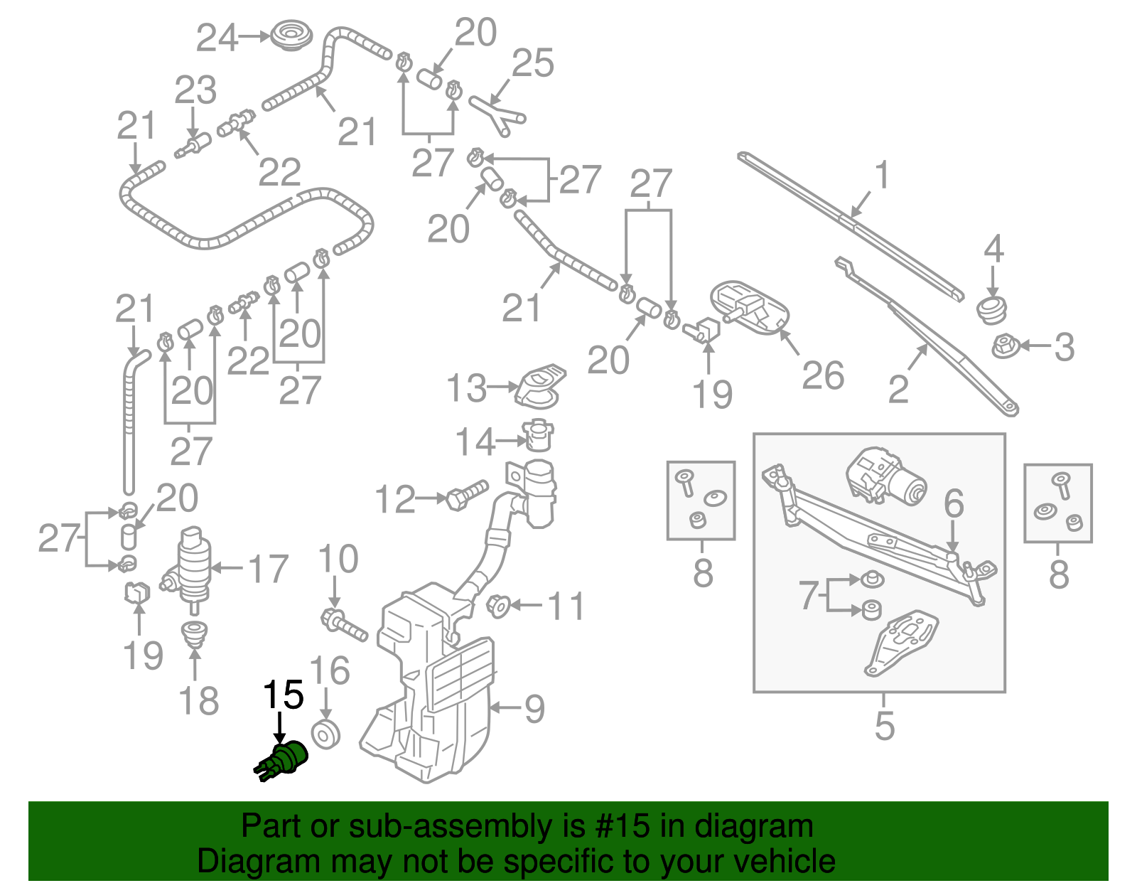 Washer Fluid Level Sensor - Volkswagen (7M0-919-376)