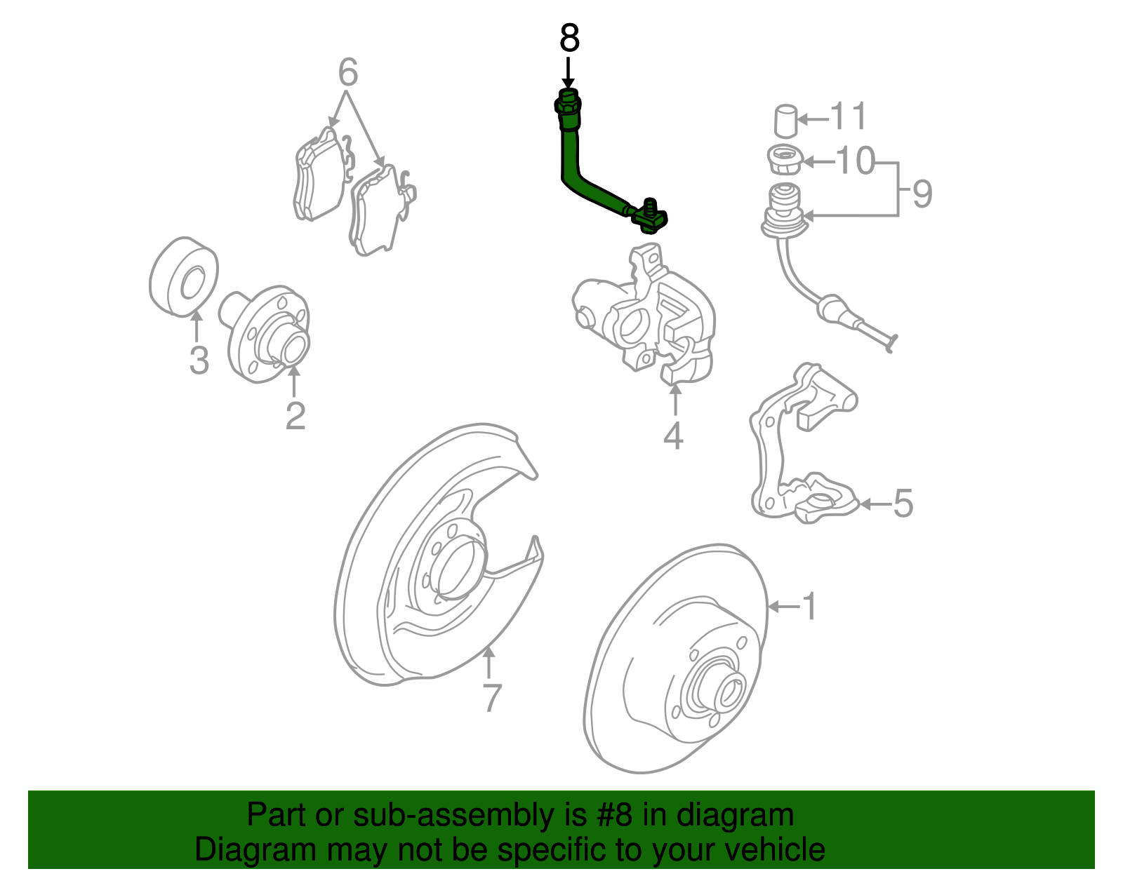 Brake Hose - Volkswagen (4B0-611-775-C)