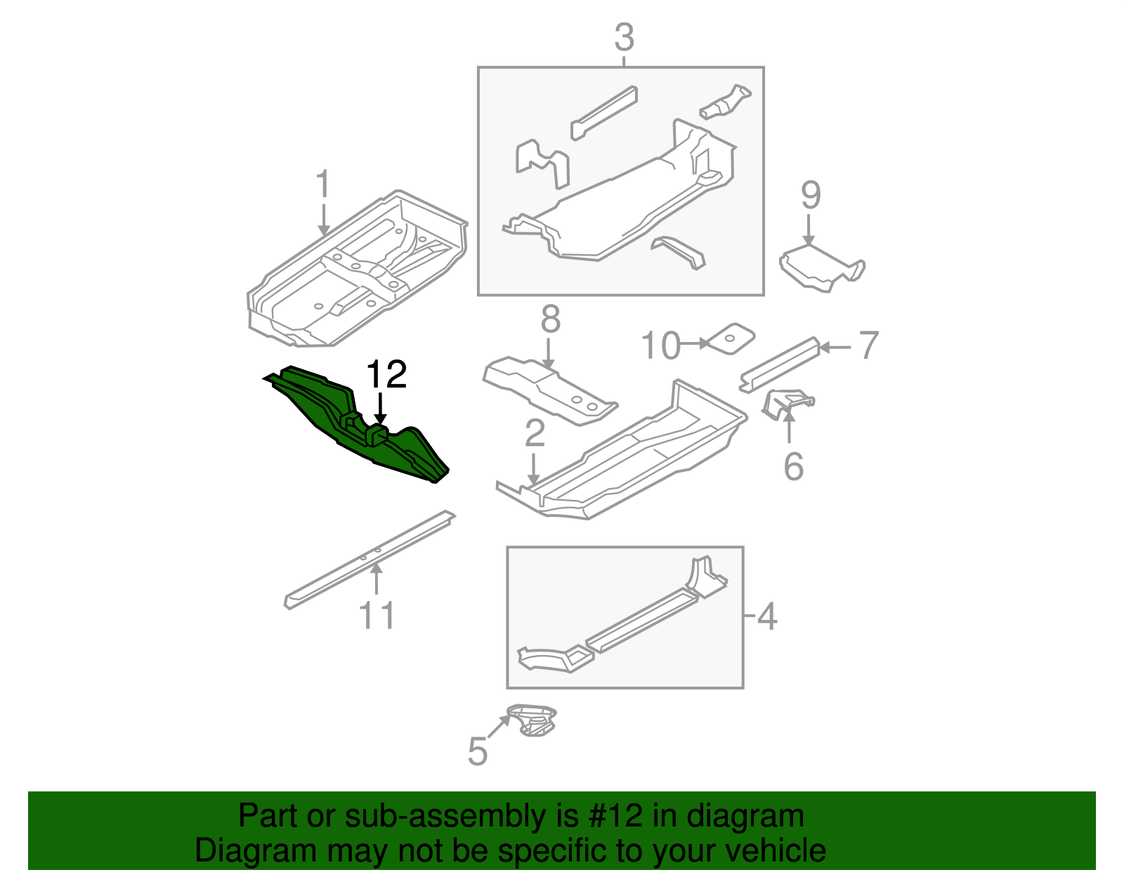 Cross-Member - Volkswagen (1J0-802-117-B)
