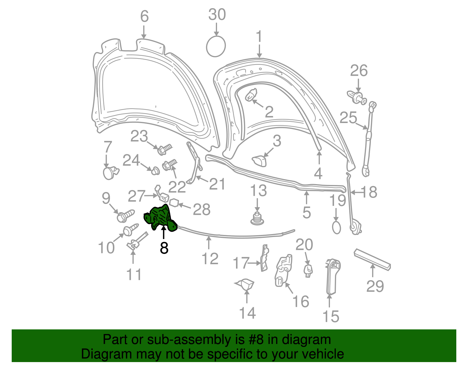 Latch - Volkswagen (1C0-823-509-AD)