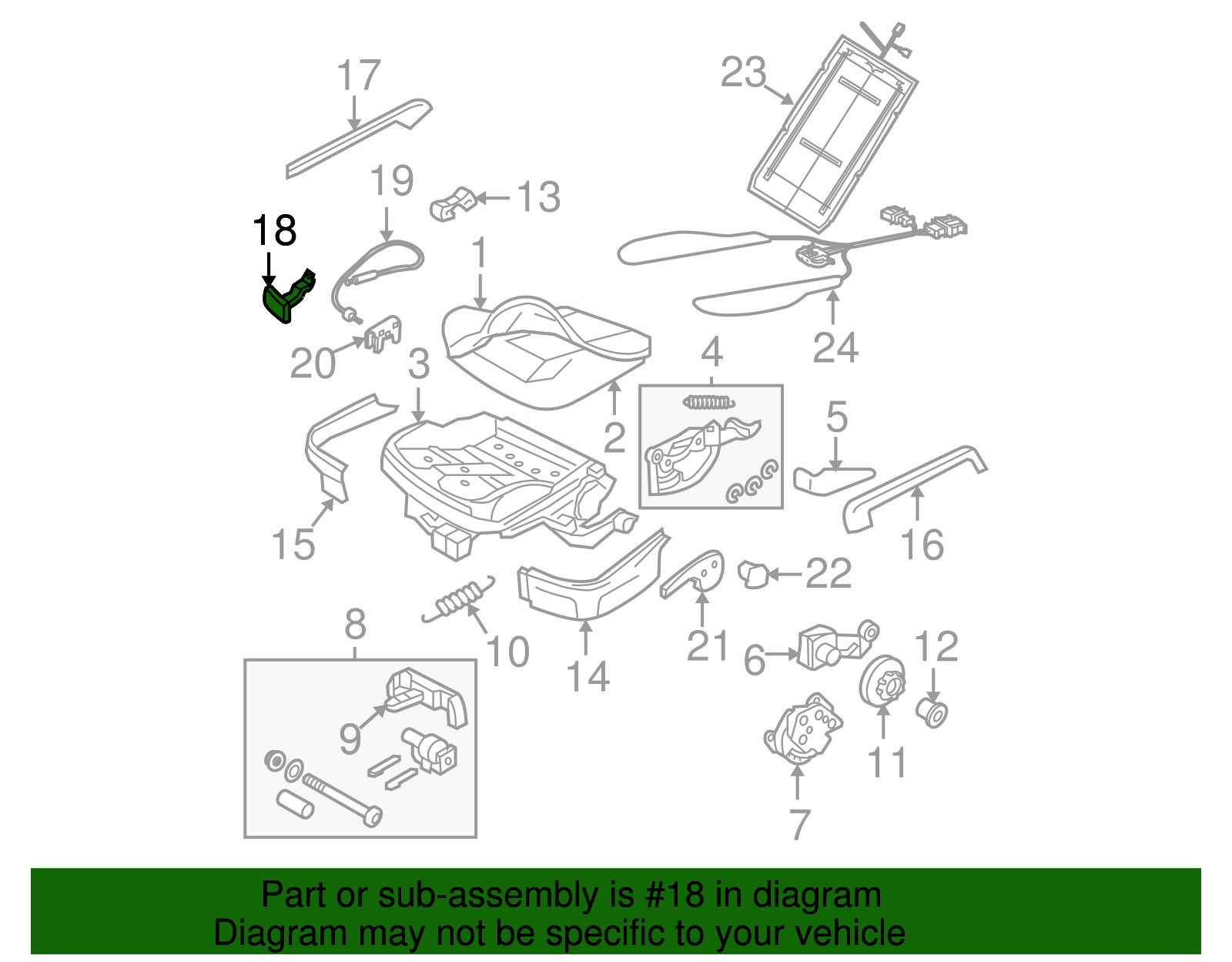 Seat Track Adjust Handle - Volkswagen (1J0-881-253-E-B41)