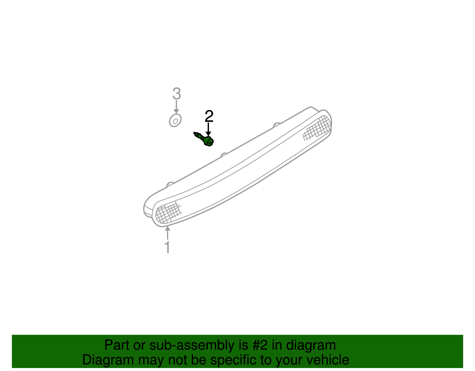 High Mount Lamp Screw - Volkswagen (N-014-122-17)