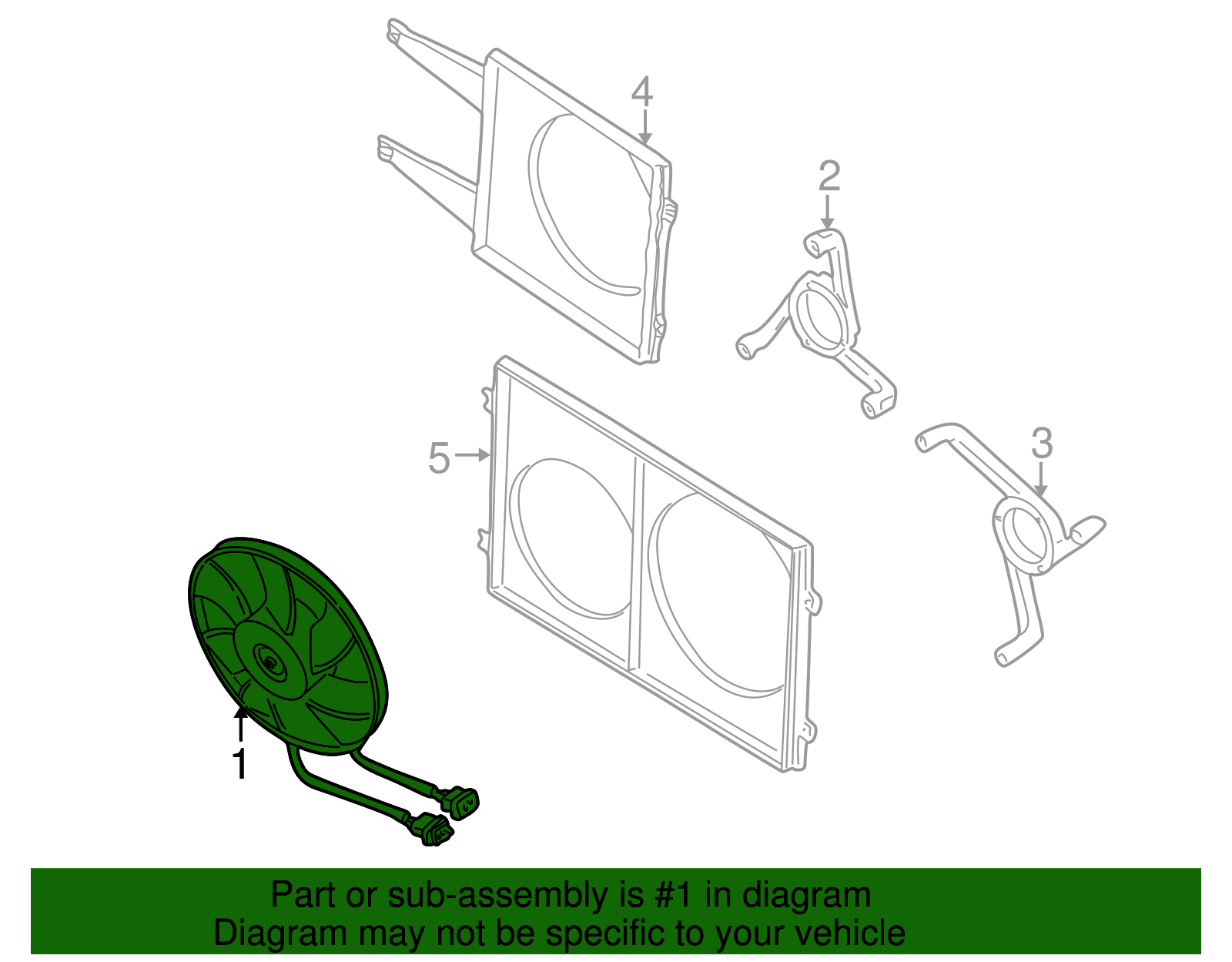 Fan Assembly - Volkswagen (1C0-959-455-C)