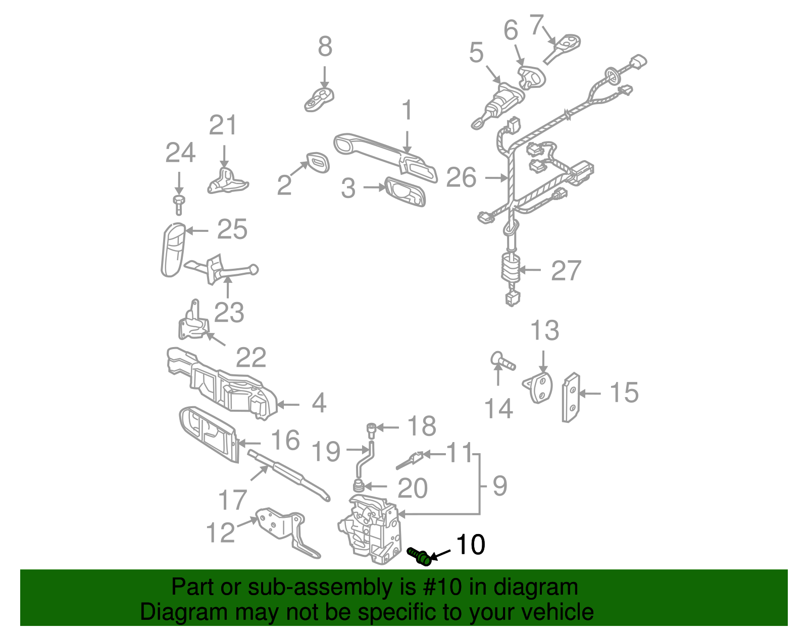 Lock Assembly Bolt - Volkswagen (N-908-005-03)