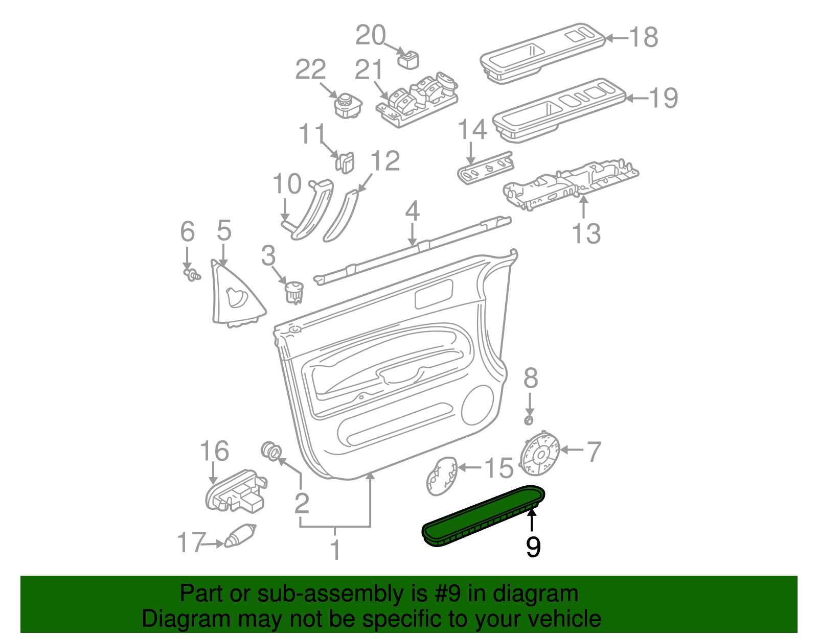 Insert Panel - Volkswagen (3B0-868-134-01C)