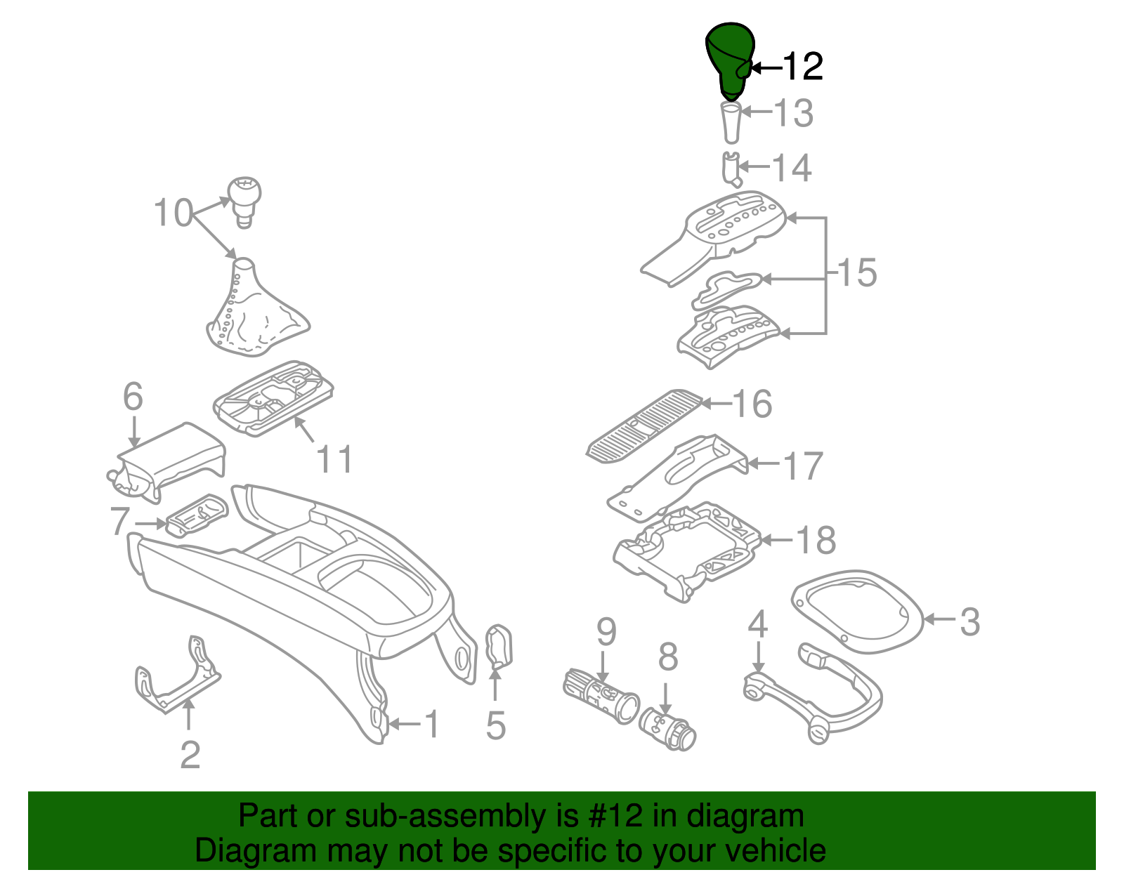 Shift Knob - Volkswagen (3B1-713-139-J-4EC)
