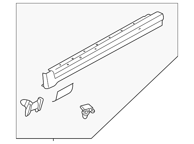 Rocker Molding - Volkswagen (3B0-853-855-D-B41)