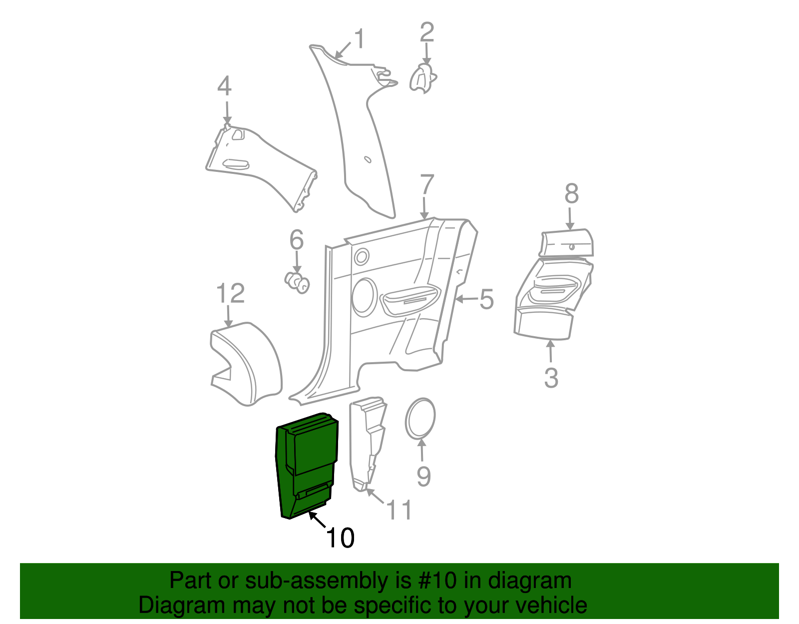 Sound Absorber - Volkswagen (1C0-863-518-D)