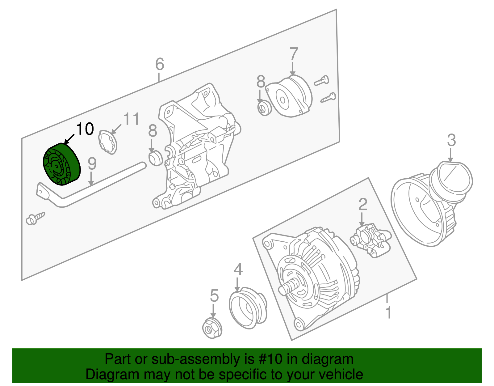 Accessory Drive Belt Tensioner Pulley - Volkswagen (028-145-278-E)
