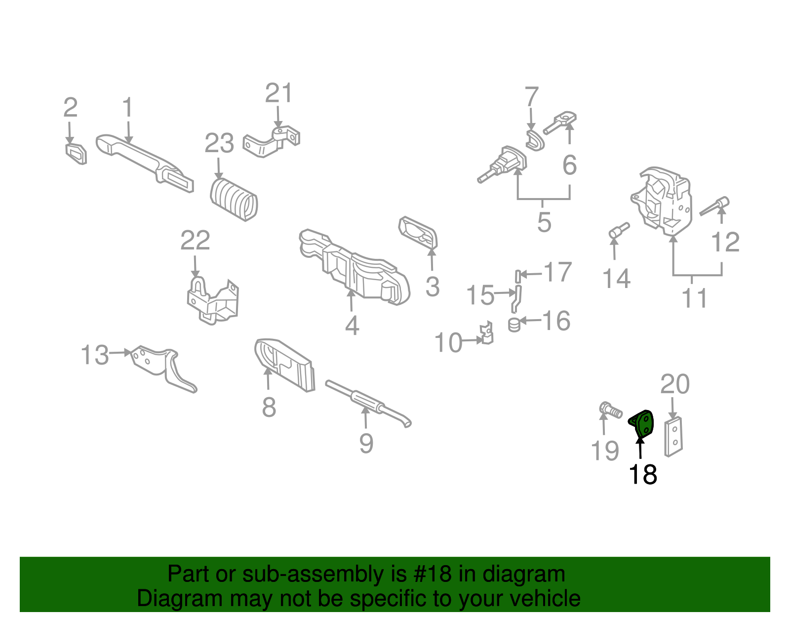 Door Lock Striker Pin - Volkswagen (8Z0-837-033-A)