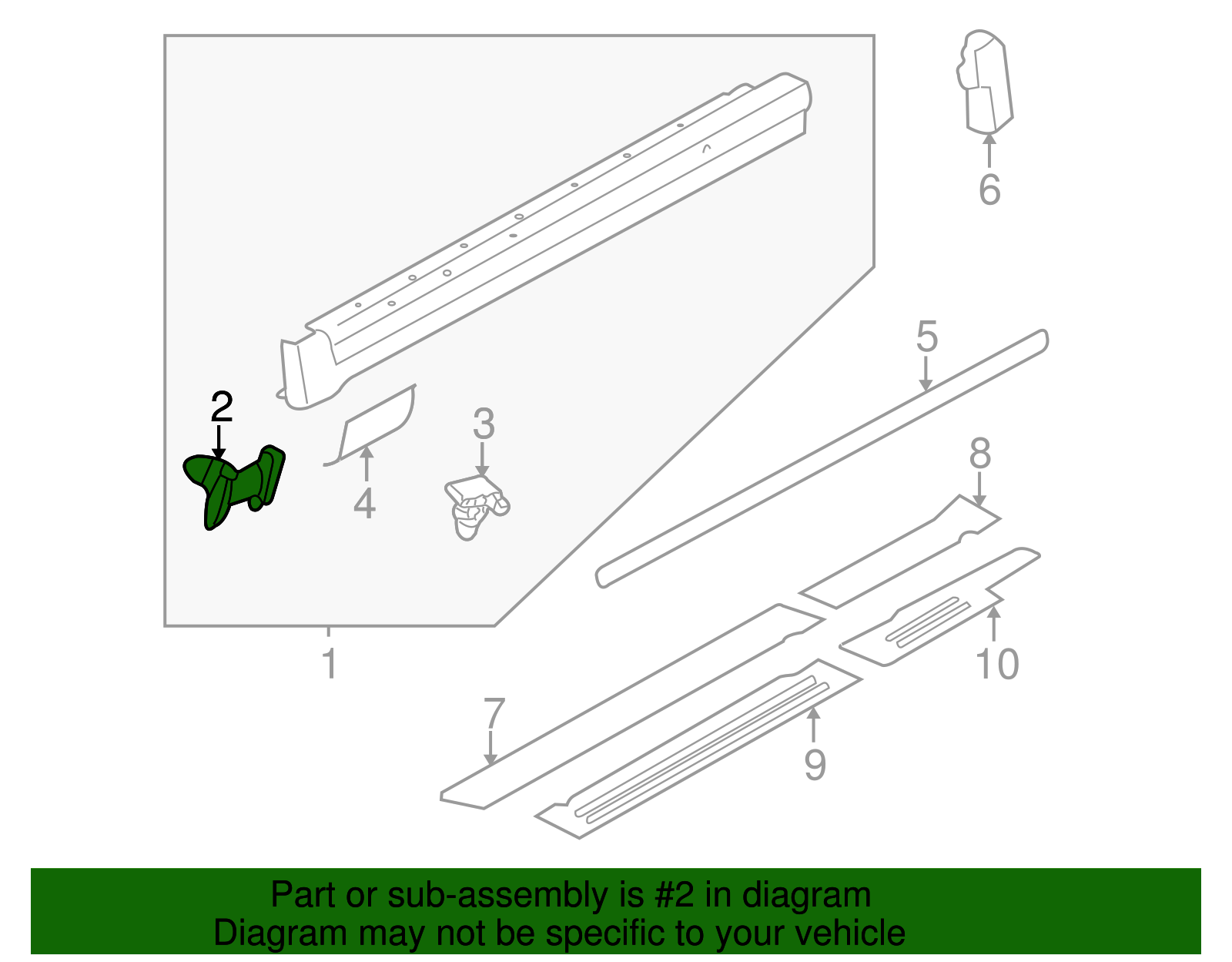 Rocker Molding Clip - Volkswagen (3B0-853-576)
