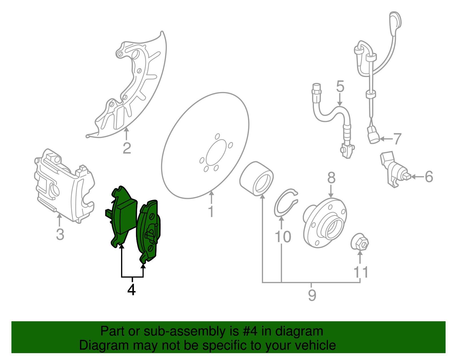 Brake Pads Front - Volkswagen (1J0-698-151-F)
