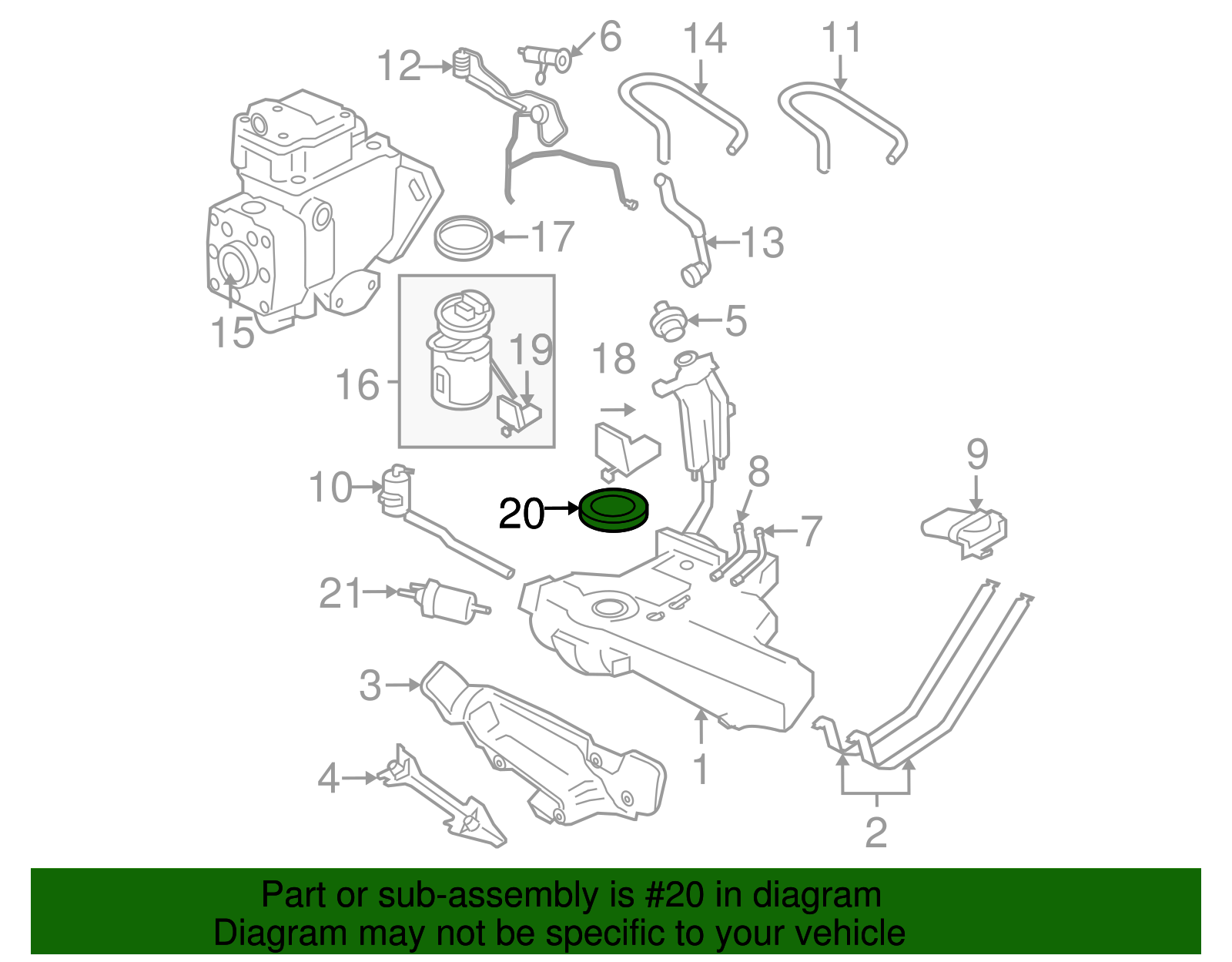 Union Nut - Volkswagen (8N0-201-375-A)