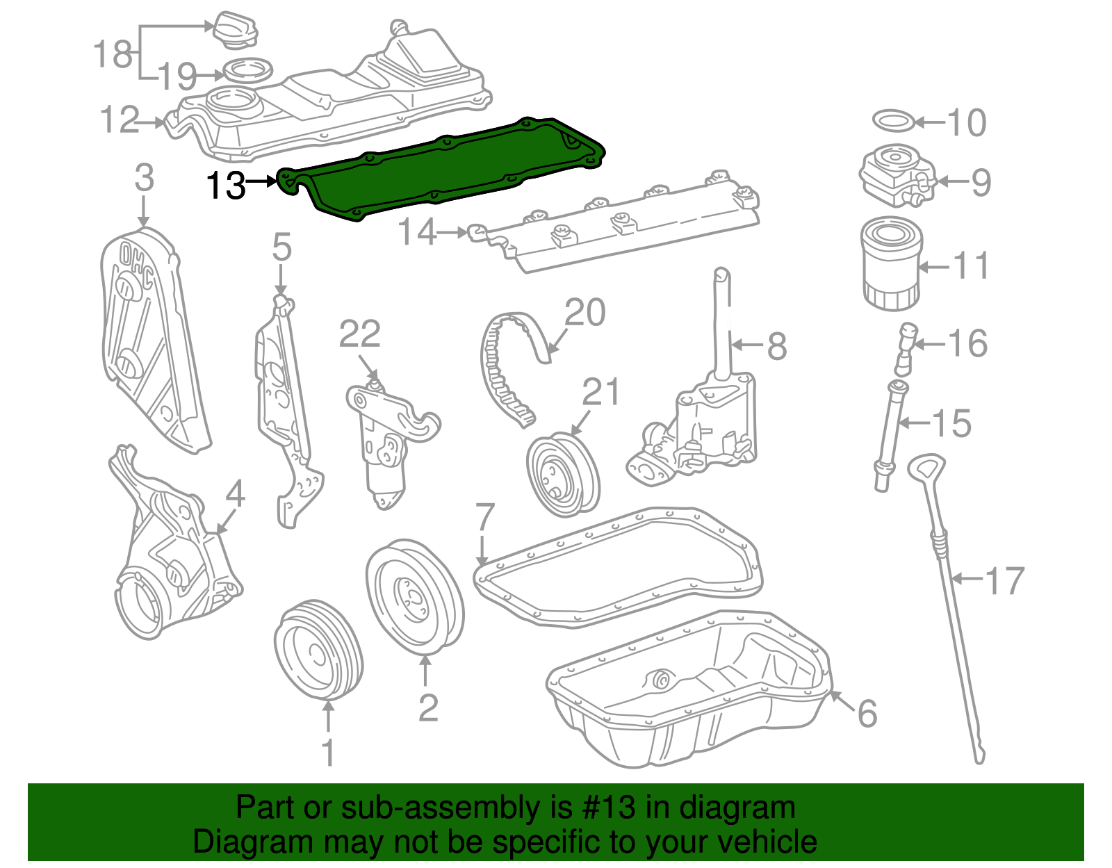Valve Cover Gasket - Volkswagen (051-103-483-A)