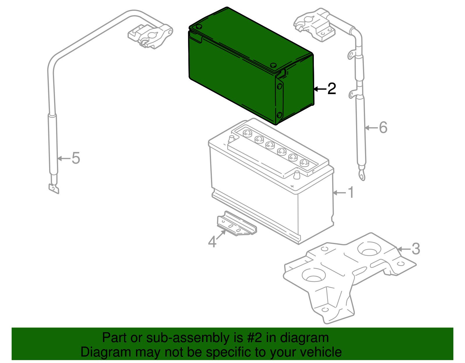 Battery Cover - Volkswagen (1H0-915-411-C)