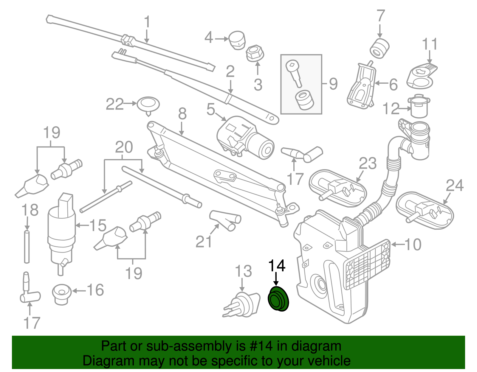 Level Sensor Seal - Volkswagen (7M0-919-382)