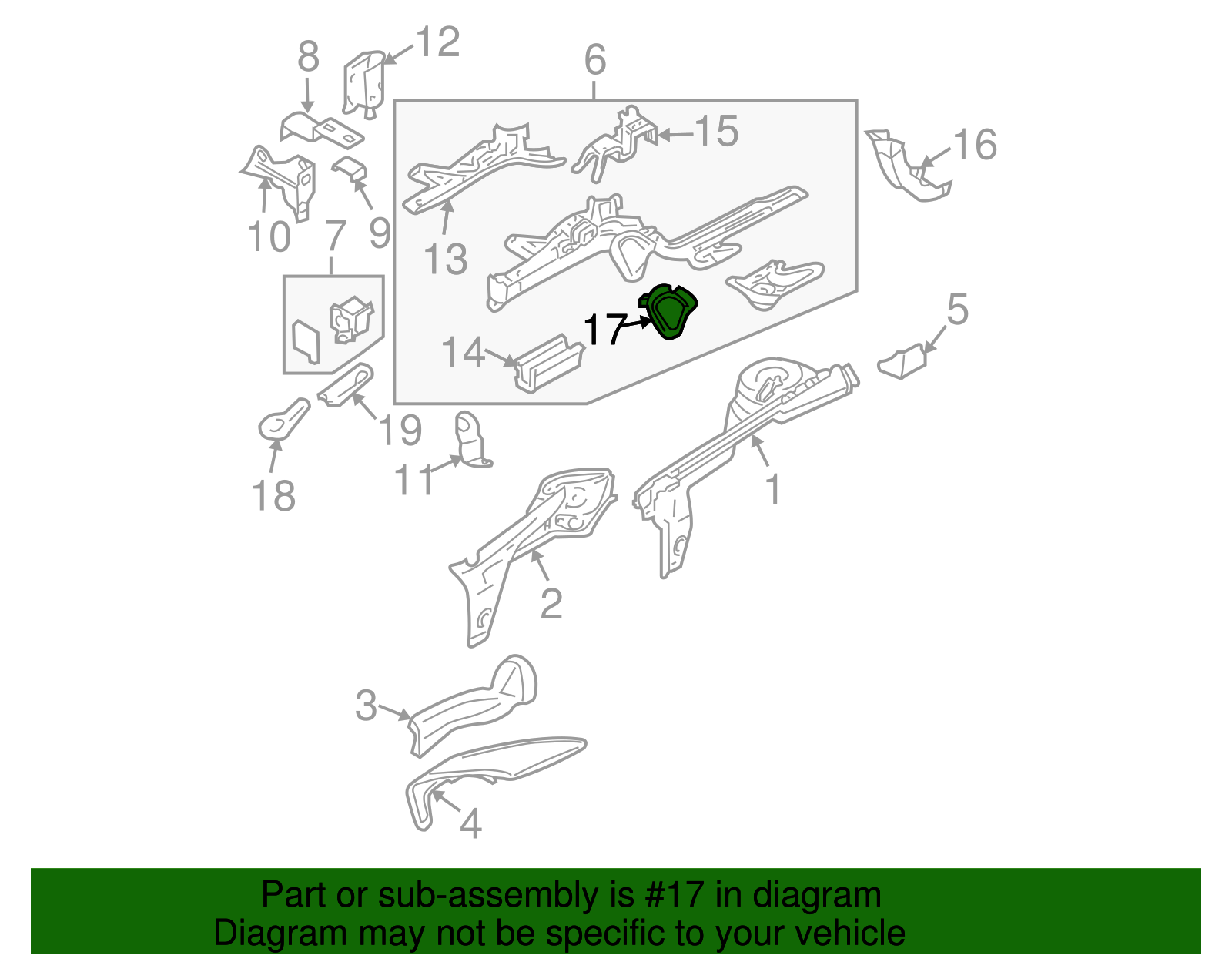 Retaining Bracket - Volkswagen (1J0-803-127-C)