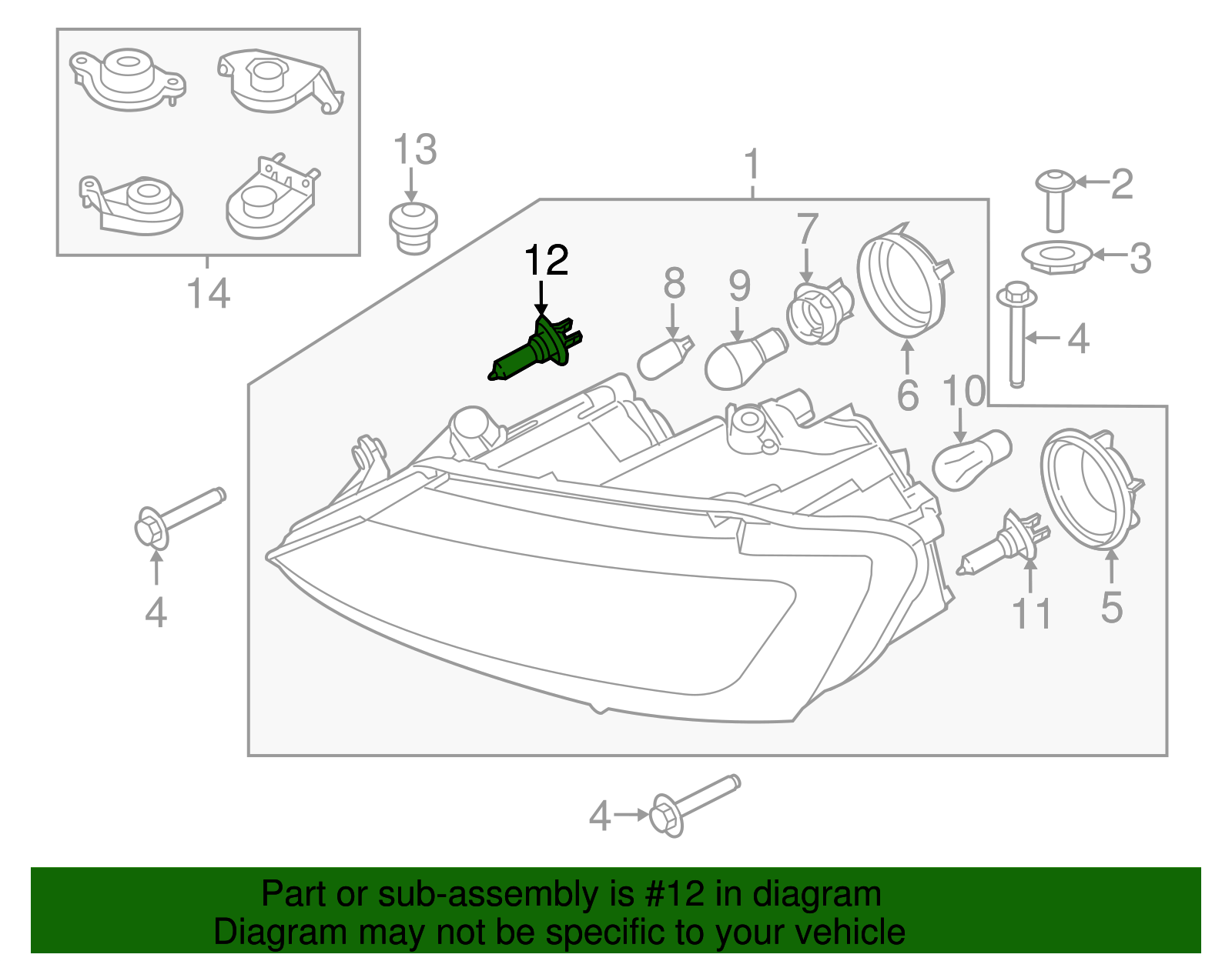 Low Beam Bulb - Volkswagen (N-103-201-02)