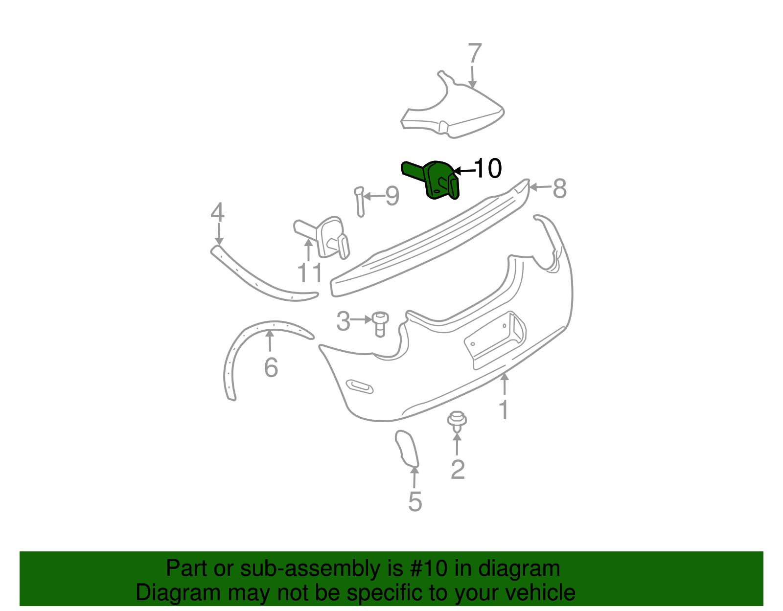 Energy Absorber - Volkswagen (1C0-807-358-D)