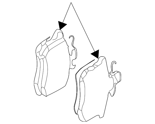 Brake Pads Rear - Volkswagen (4B0-698-451-E)