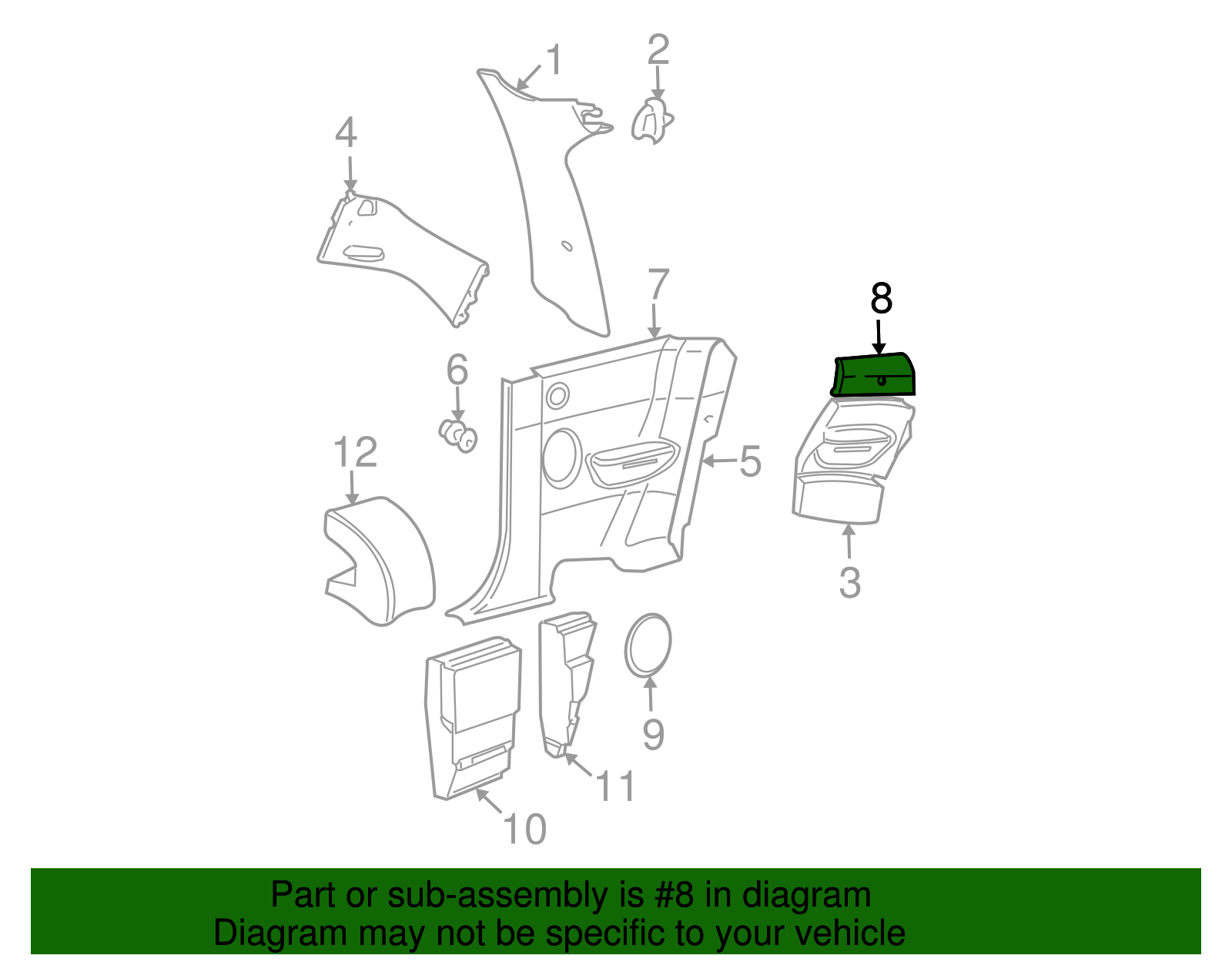 Upper Pad - Volkswagen (1C0-868-474)