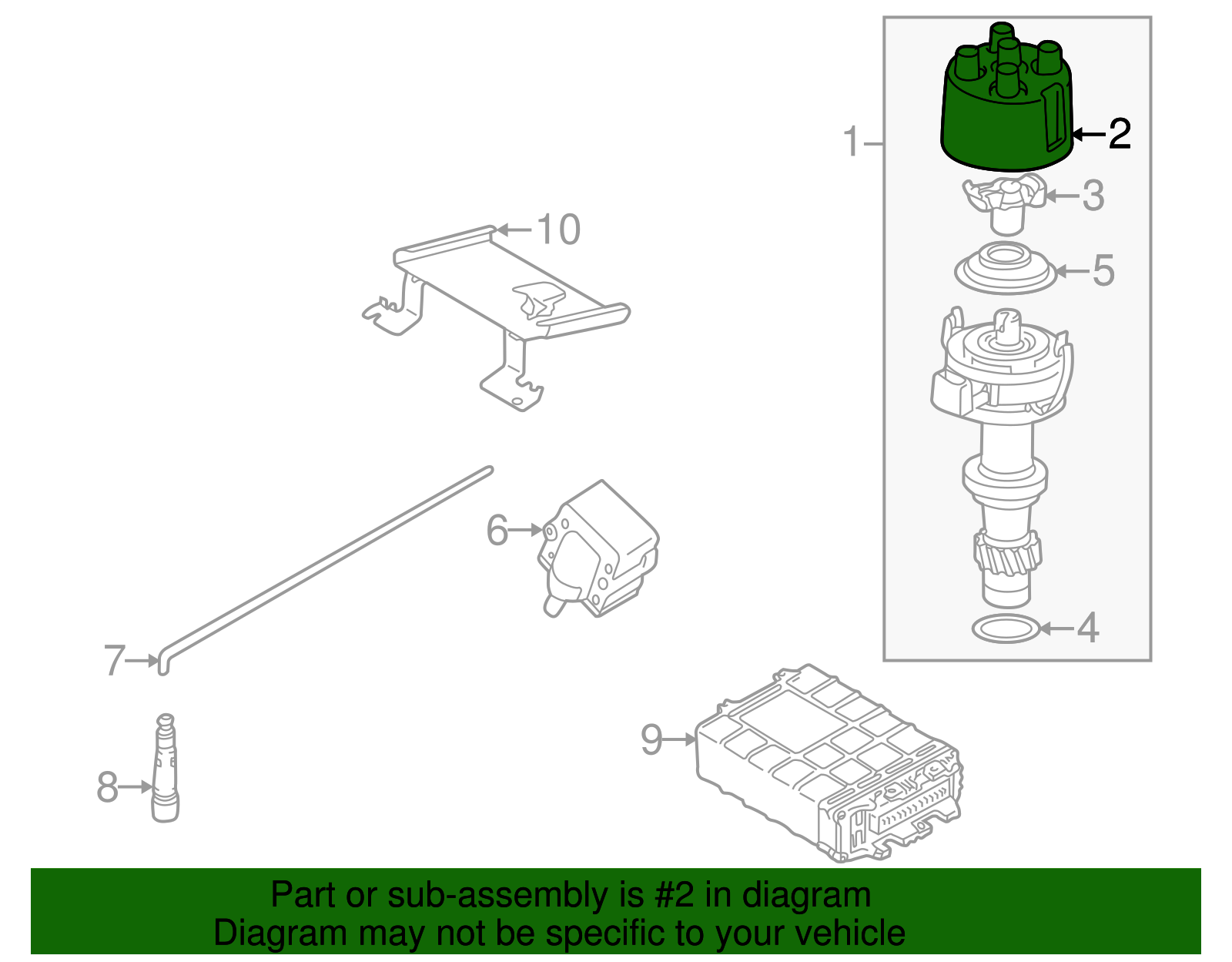 Distributor Cap - Volkswagen (051-905-207)