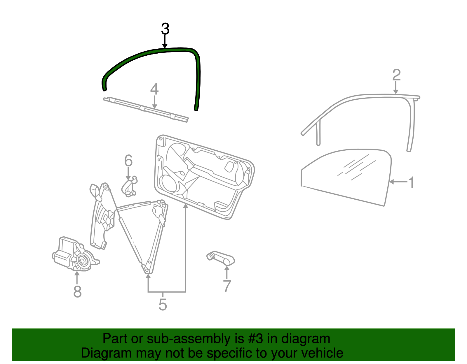 Guide Channel - Volkswagen (1C0-837-440-B-B41)