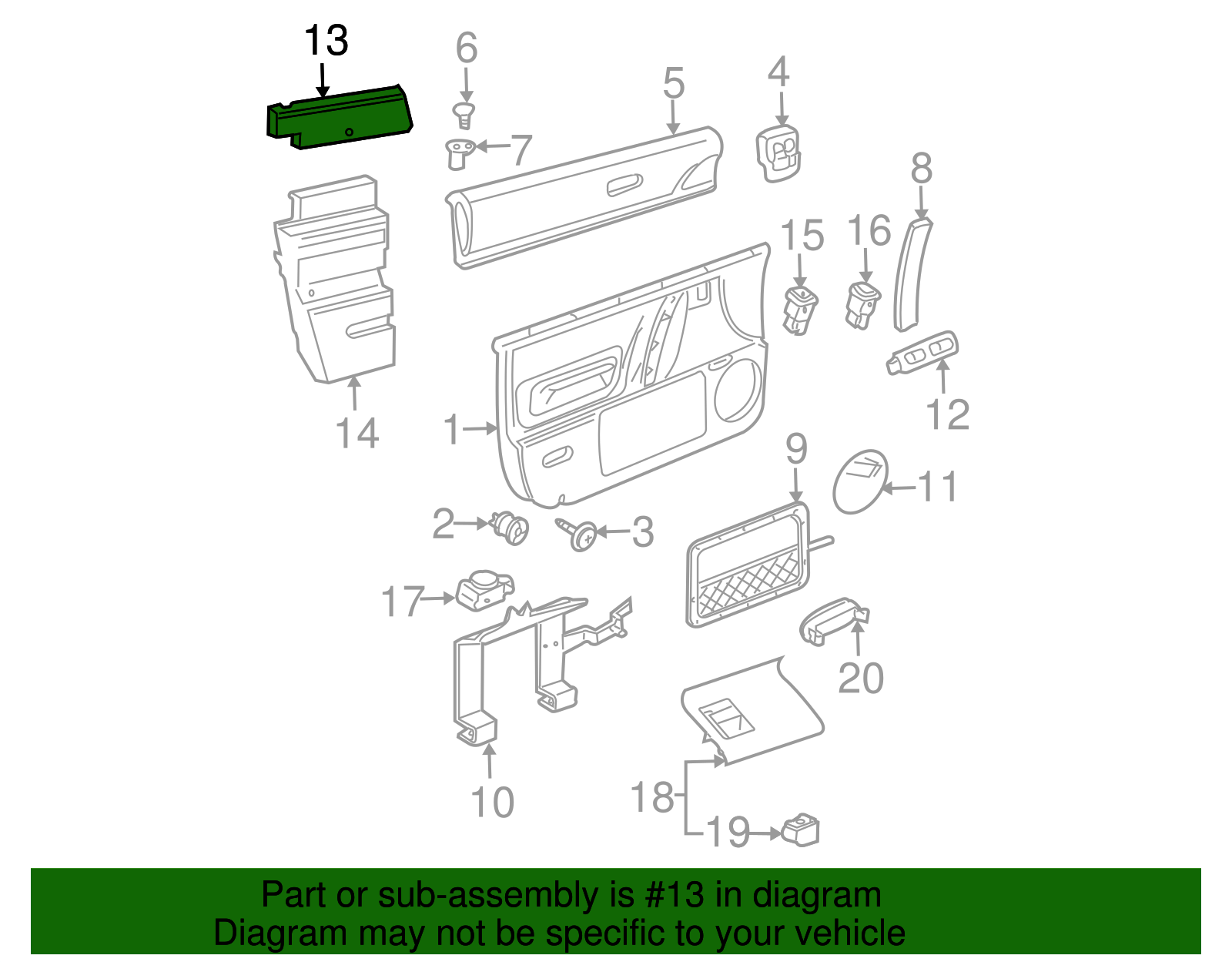 Upper Pad - Volkswagen (1C0-868-466)