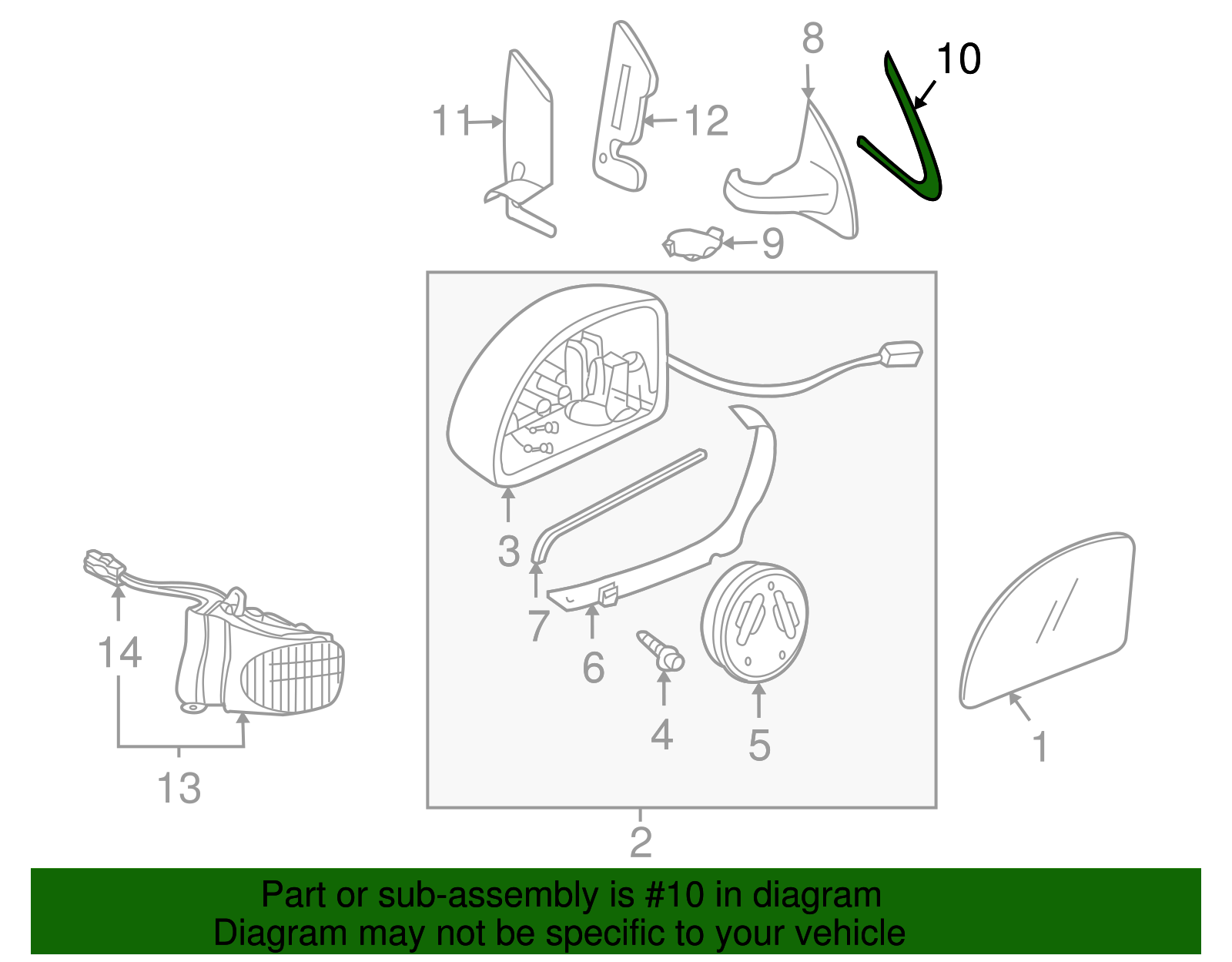 Hinge Cover Adapter - Volkswagen (1C0-853-494-E)