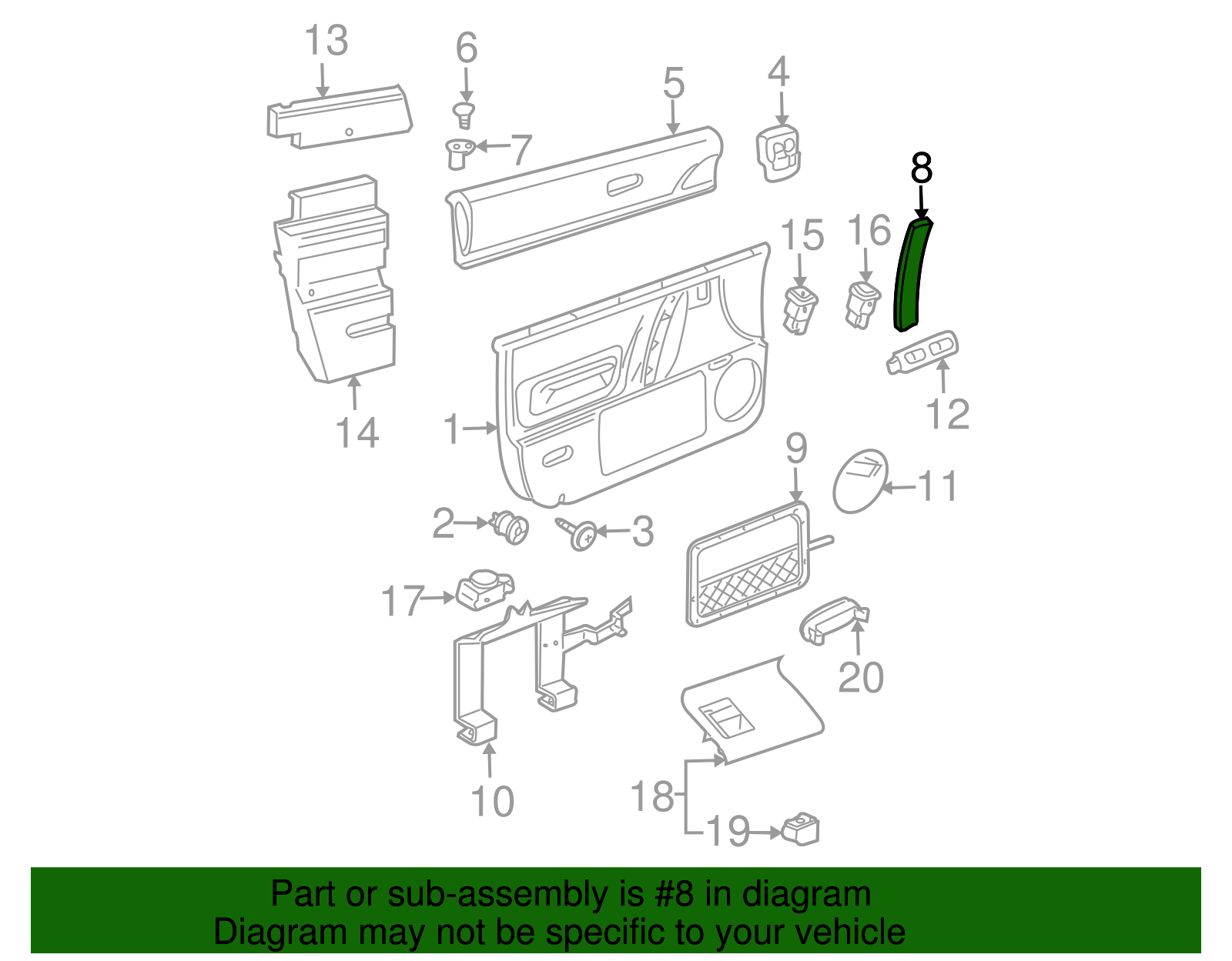 Trim Plate - Volkswagen (1C0-867-171-C-2QL)