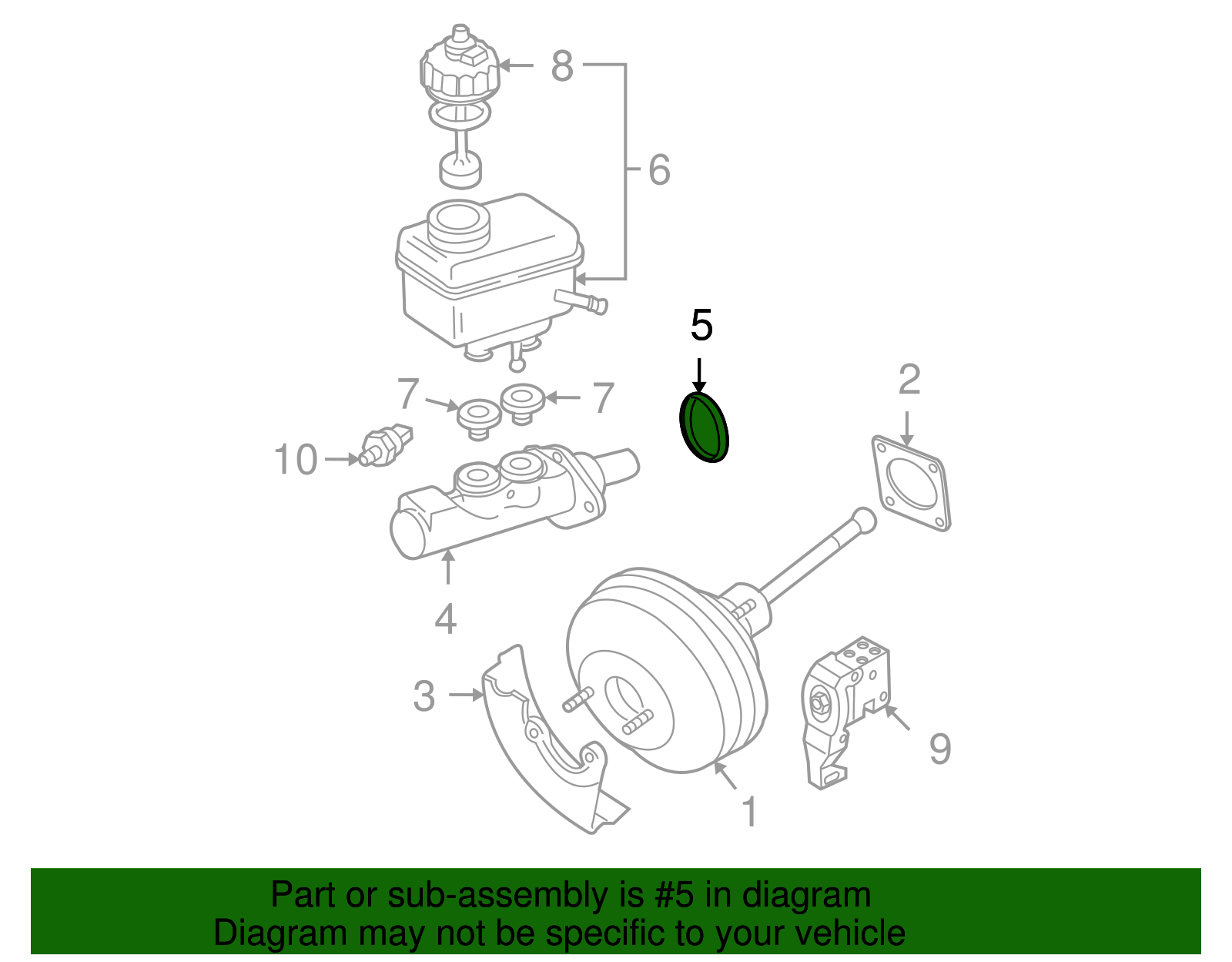 Master Cylinder Seal - Volkswagen (357-611-243)