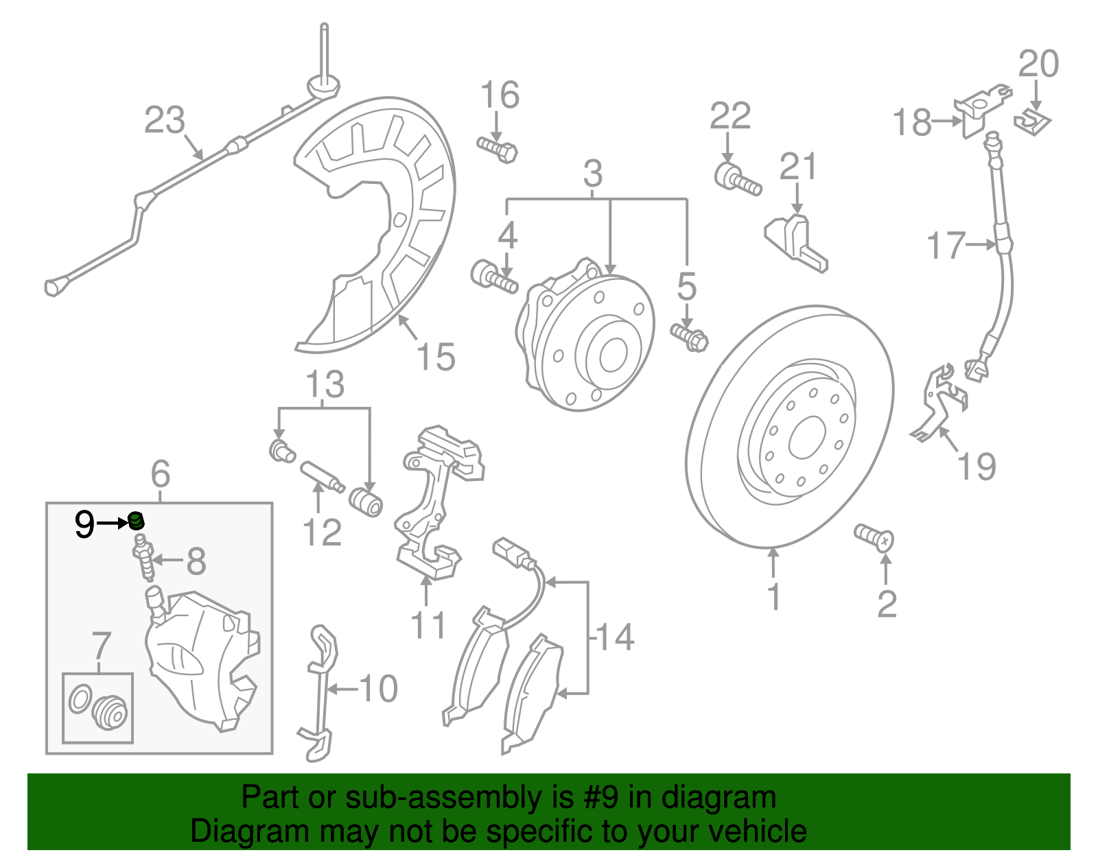 Bleeder Valve Dust Cap - Volkswagen (211-611-483)