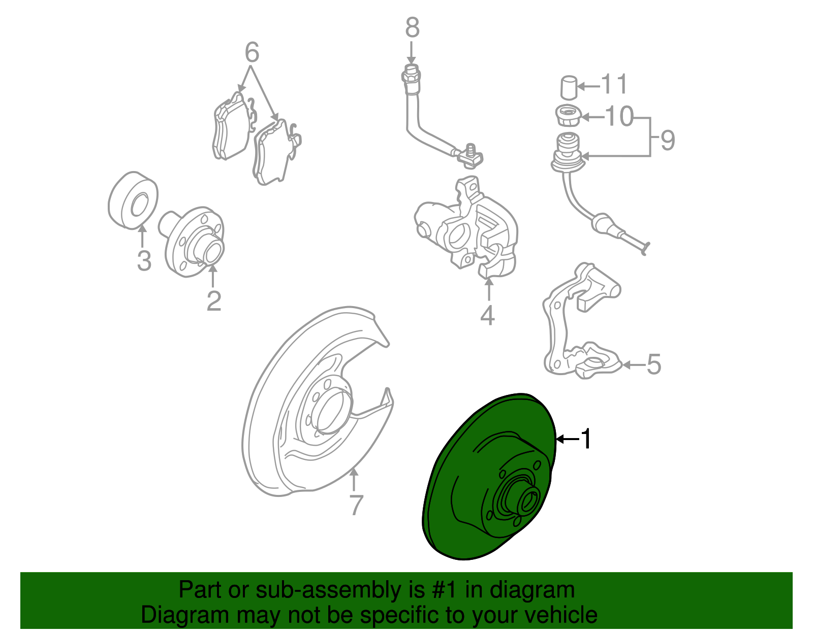 Rotor - Volkswagen (8D0-615-601-A)