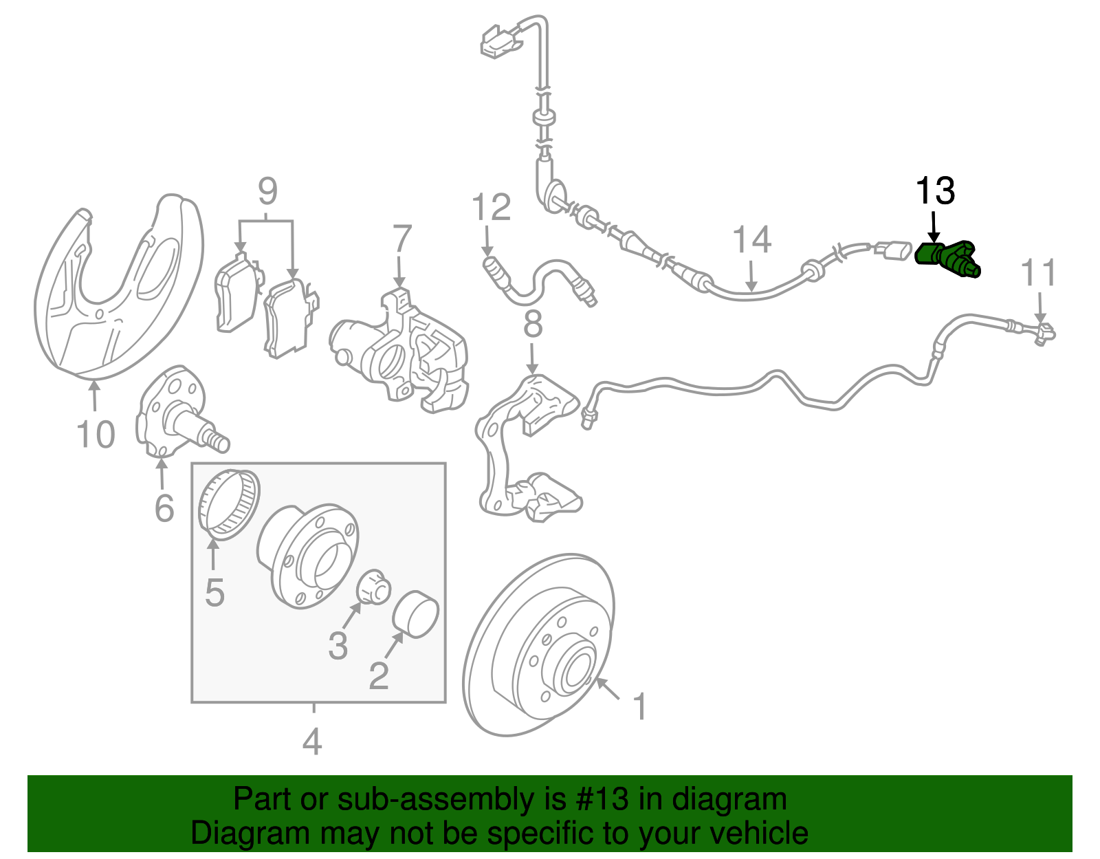 Speed Sensor - Volkswagen (1J0-927-807-B)
