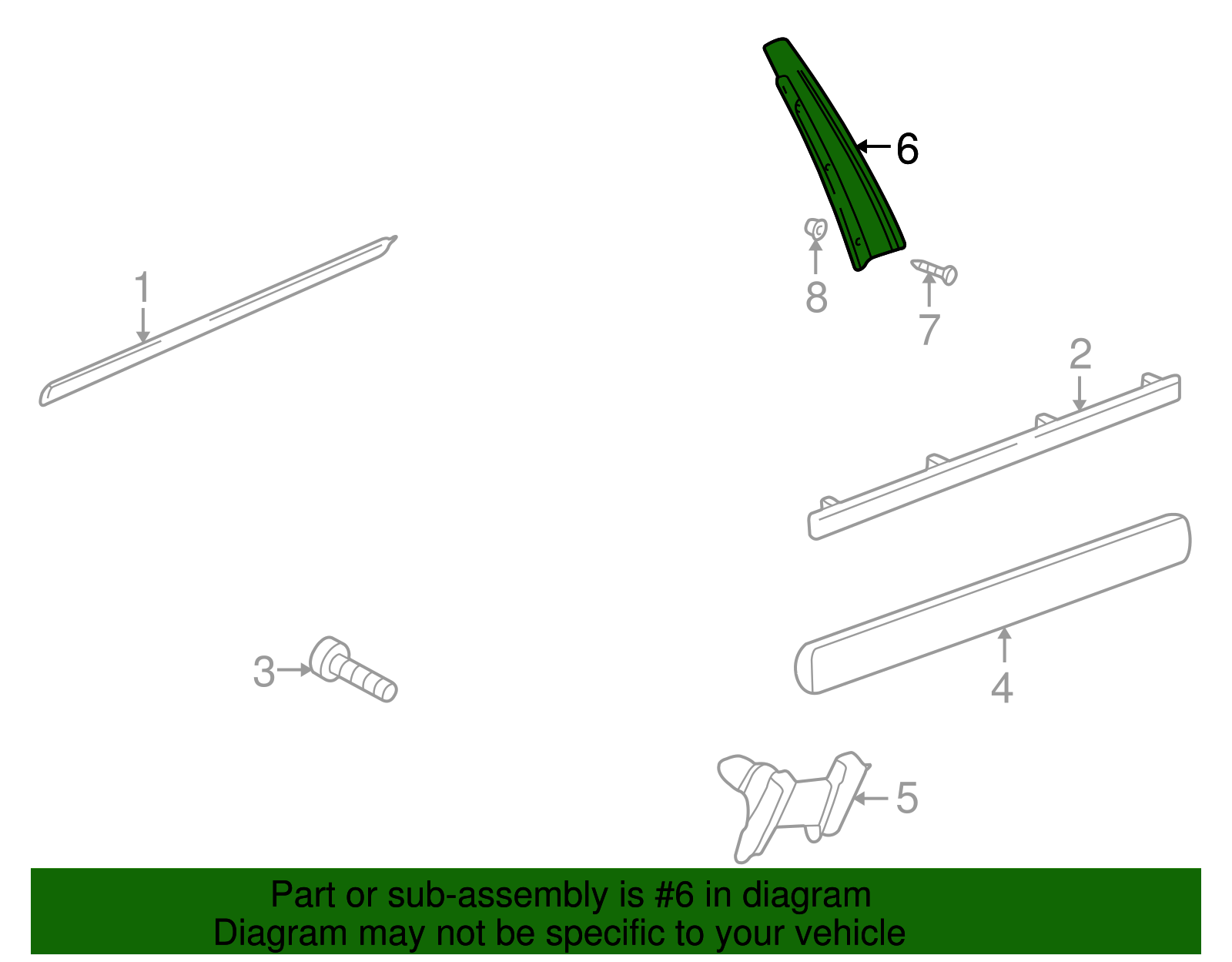 Rear Trim - Volkswagen (3B0-837-901-A-041)