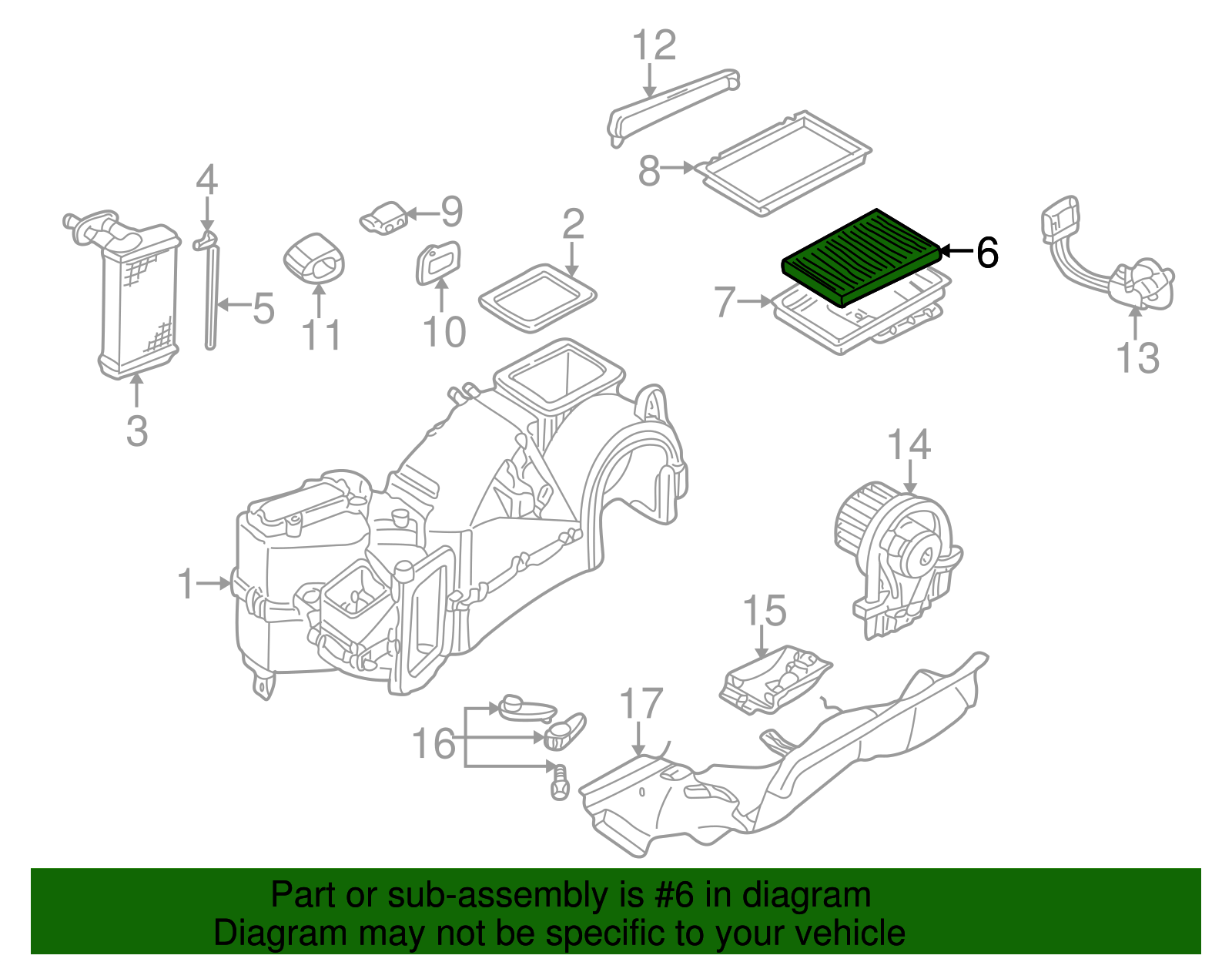 Cabin Air Filter - Volkswagen (1J0-819-644-A)