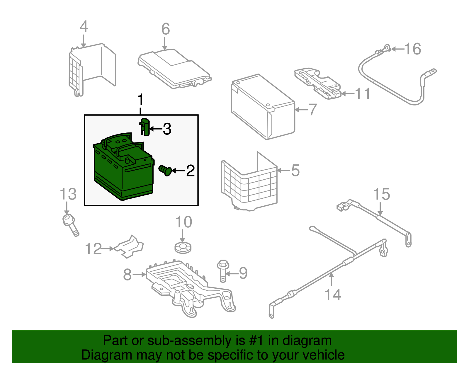 Battery - Volkswagen (000-915-089-E-DSP)