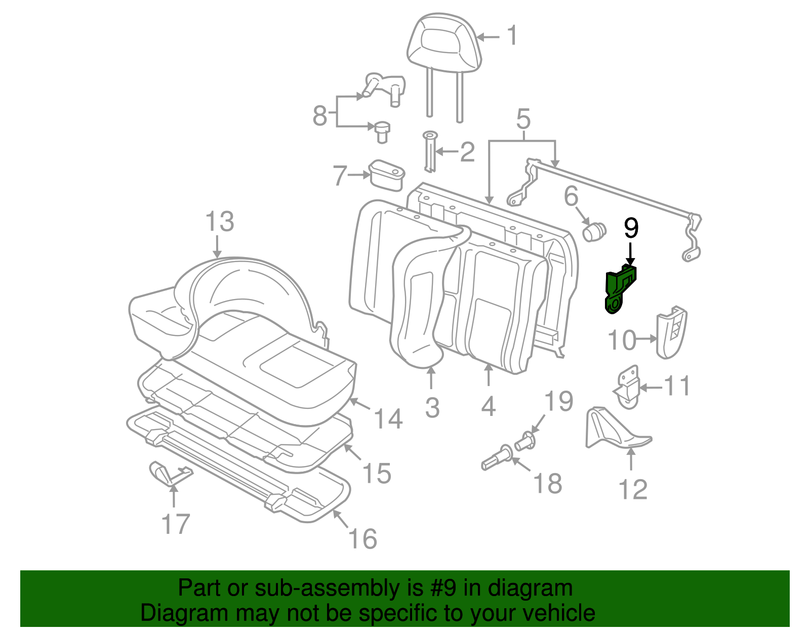 Cap Retainer - Volkswagen (1J0-858-849)