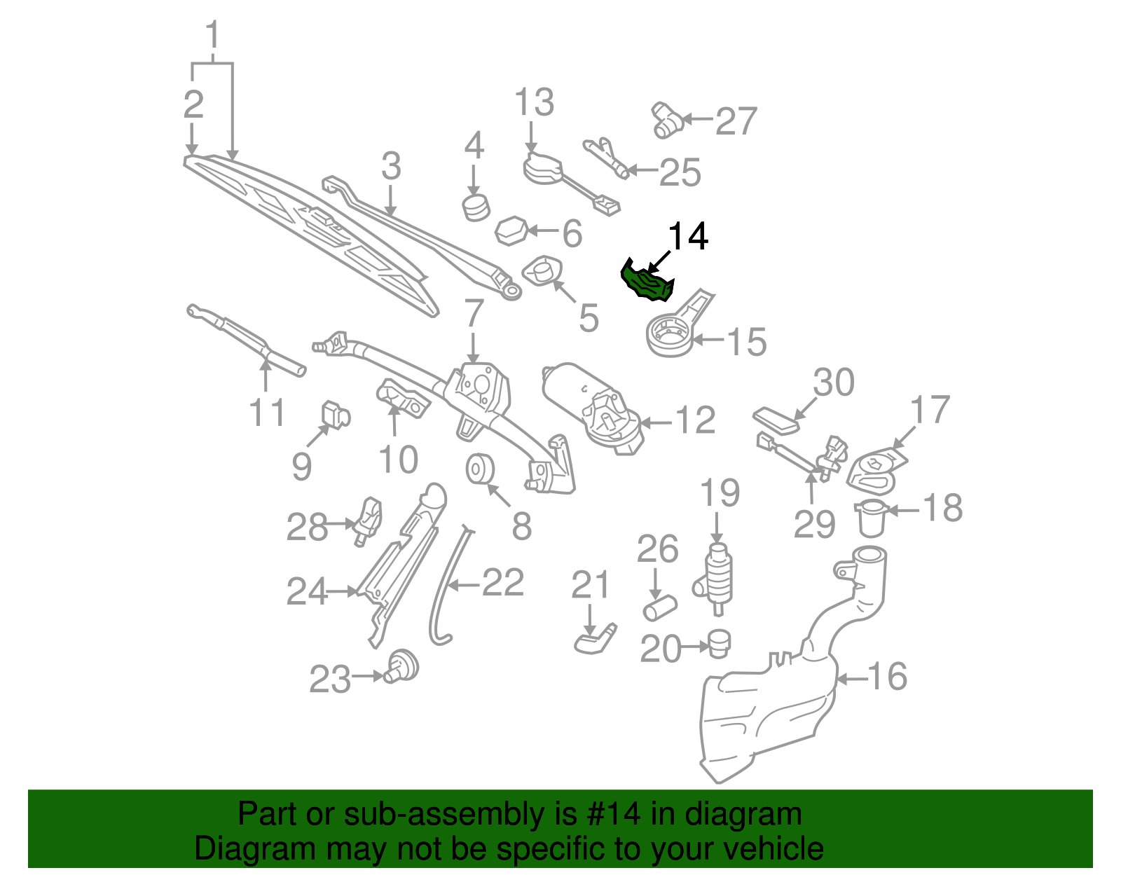 Rain Sensor Retainer - Volkswagen (1C0-955-433)