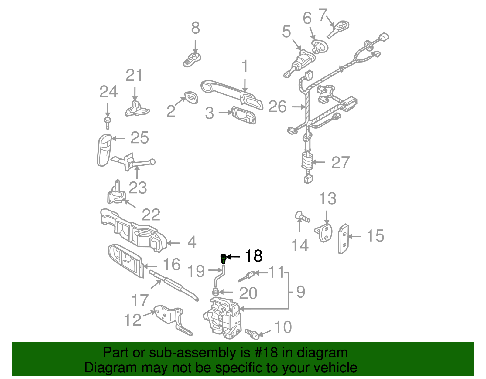 Knob - Volkswagen (3B0-837-187-B-01C)