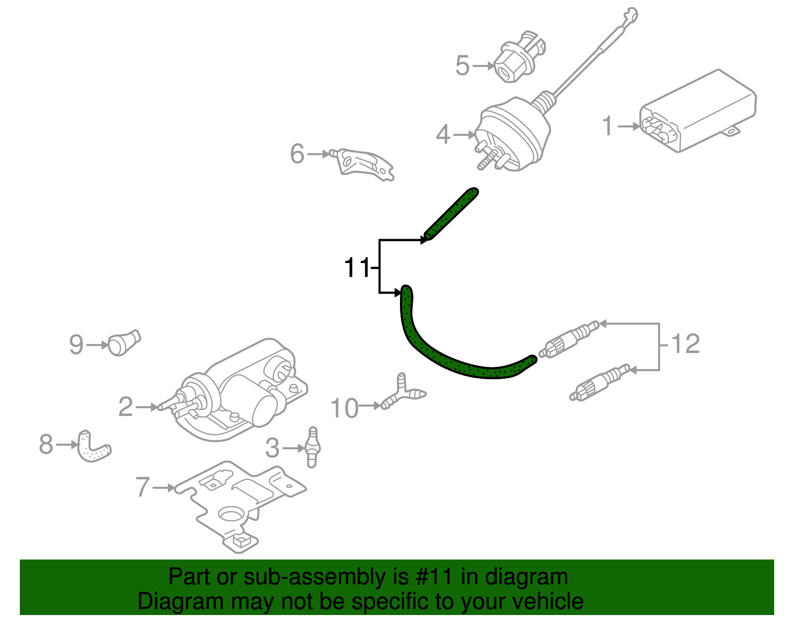 Vacuum Hose - Volkswagen (N-018-046-6)